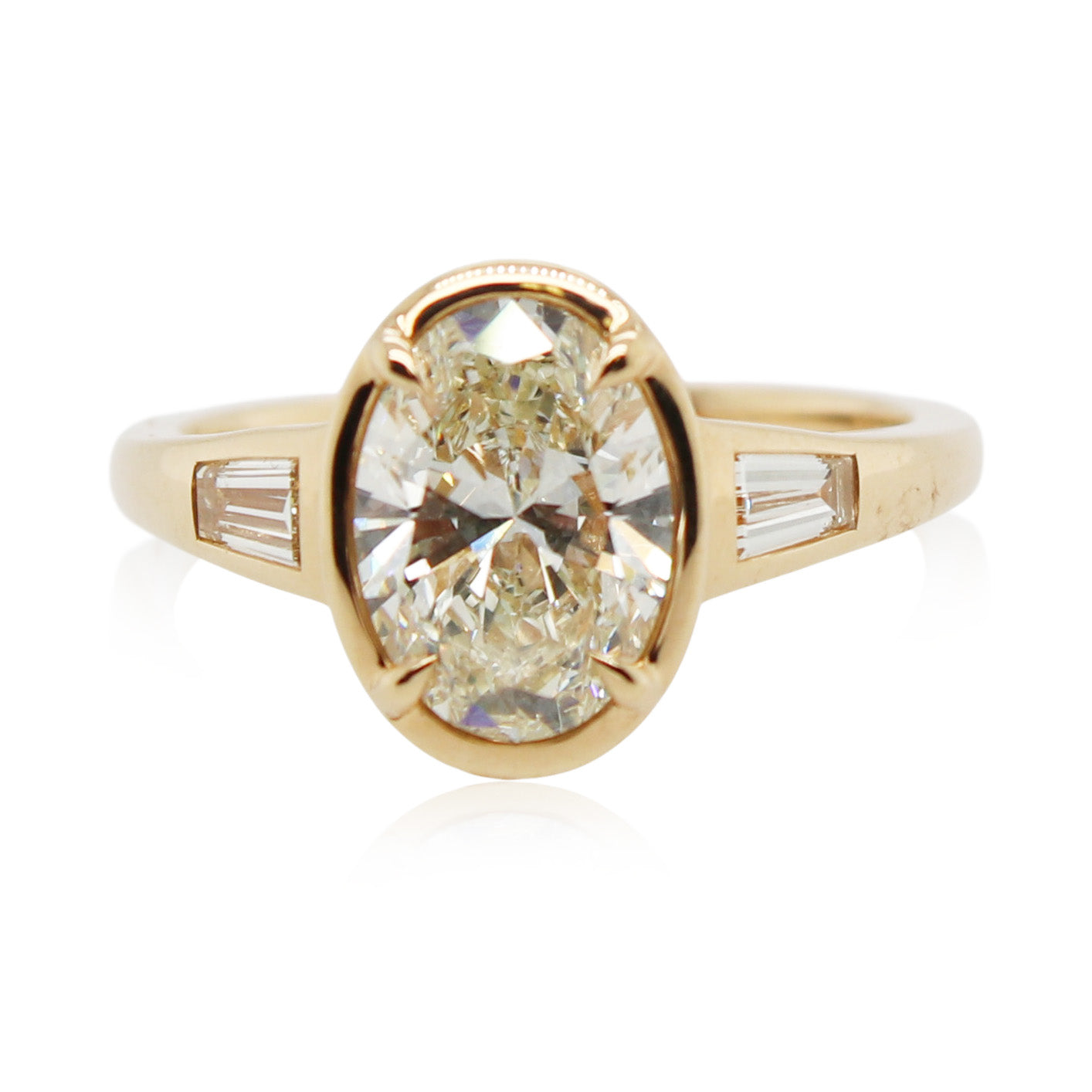 Diamonds of Wonder Bezel Set Oval Ring