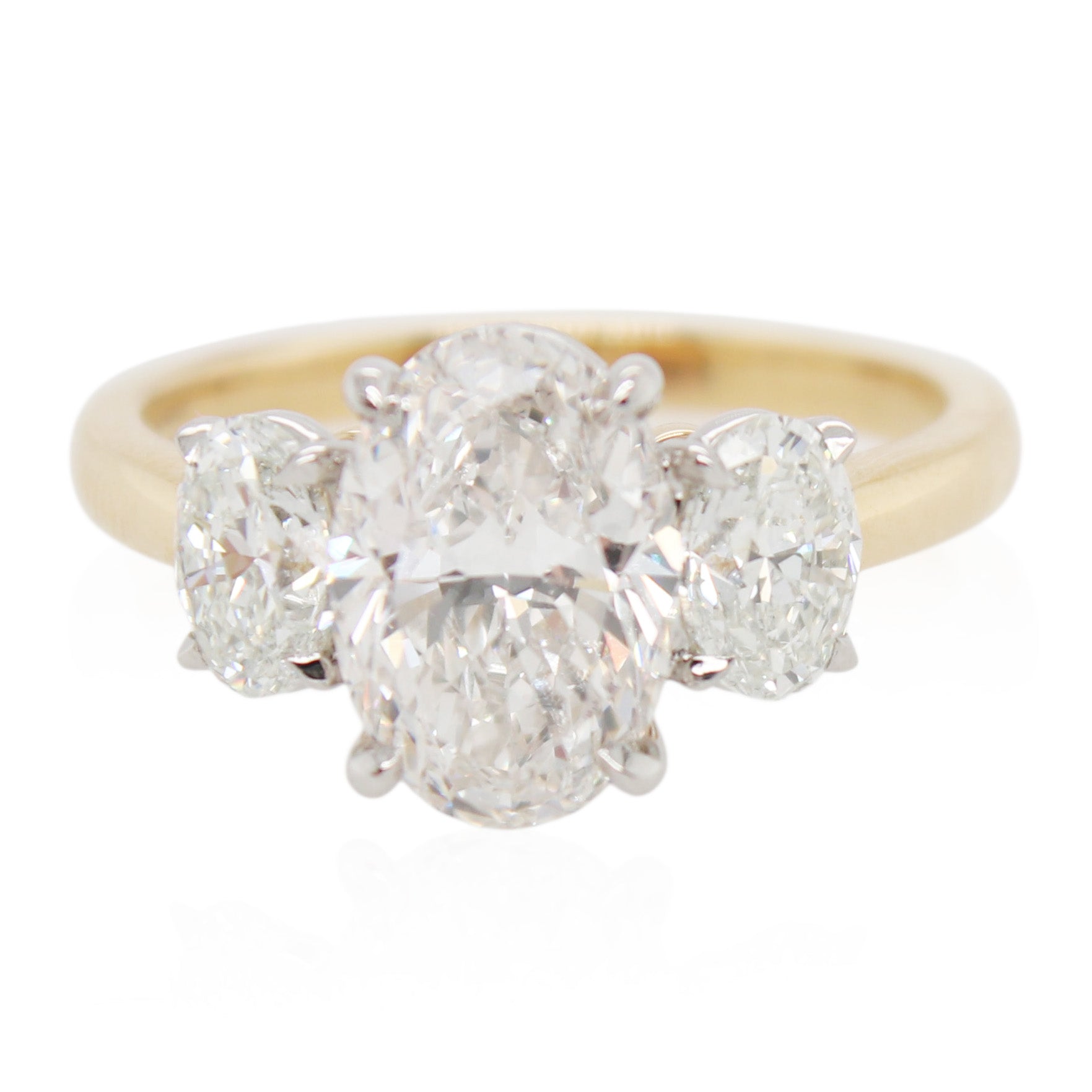 Diamonds of Wonder Oval Diamond Three Stone Ring