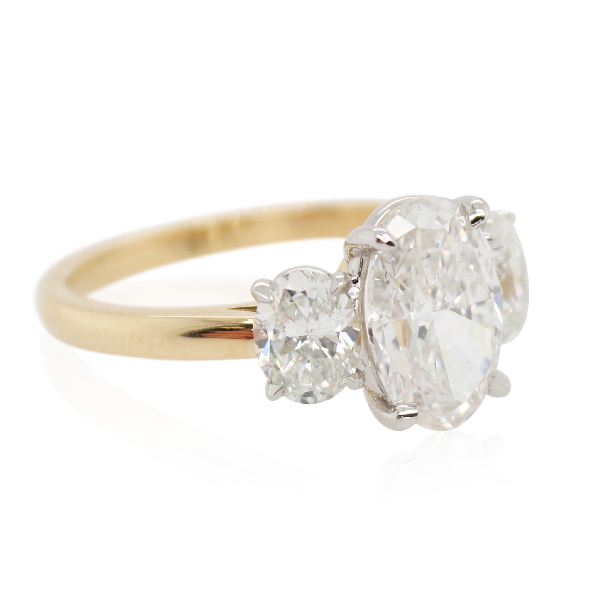 Diamonds of Wonder Oval Diamond Three Stone Ring