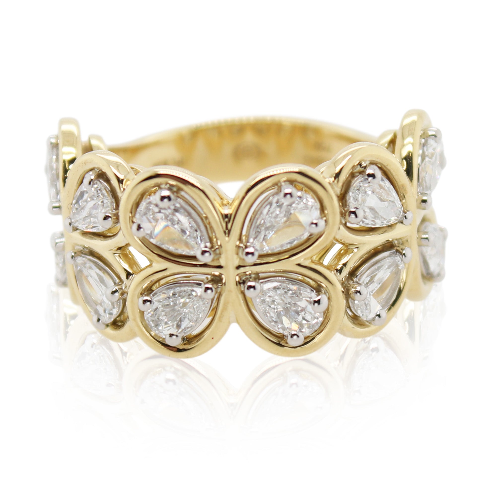 Christopher Designs Floral Diamond Ring