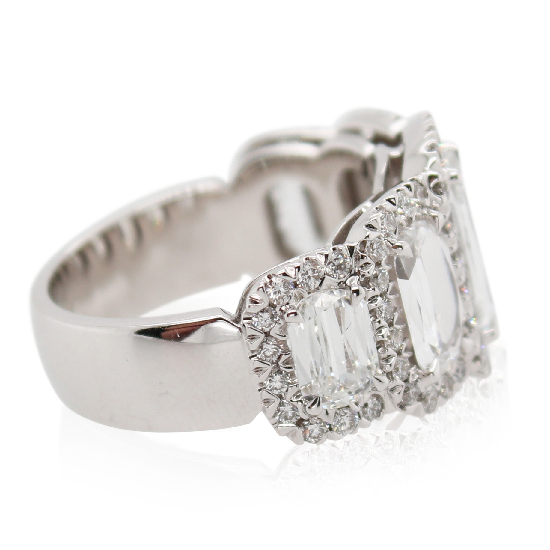 Christopher Designs L'Amour Crisscut Diamond Ring