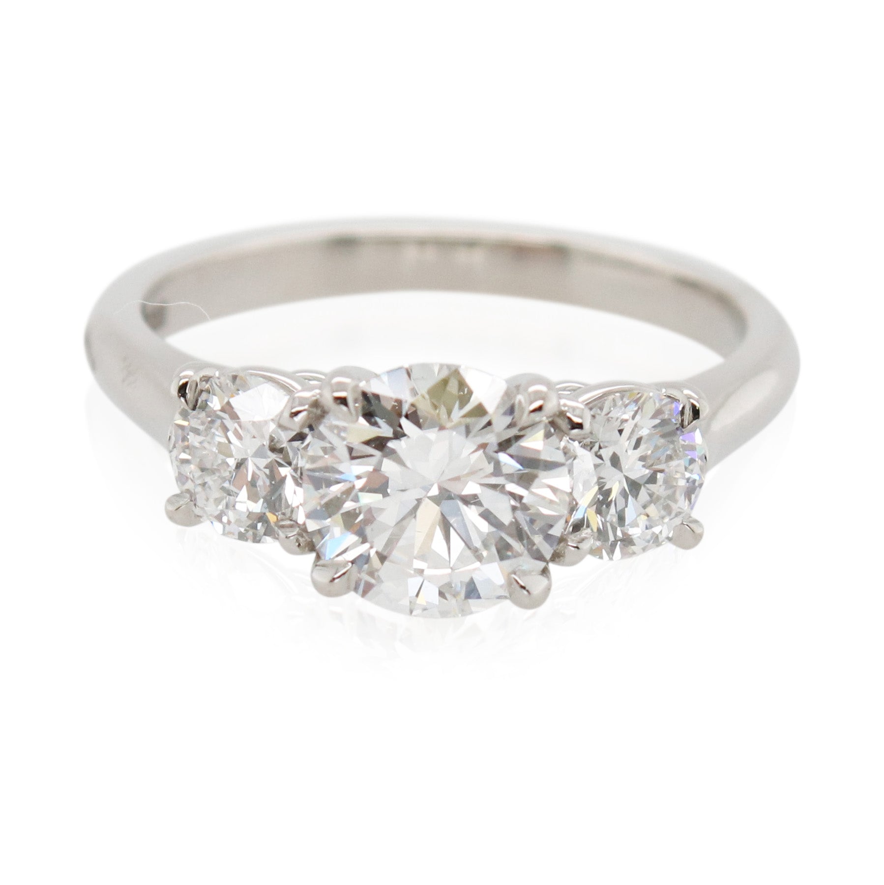 Platinum 3 Stone Diamond Ring