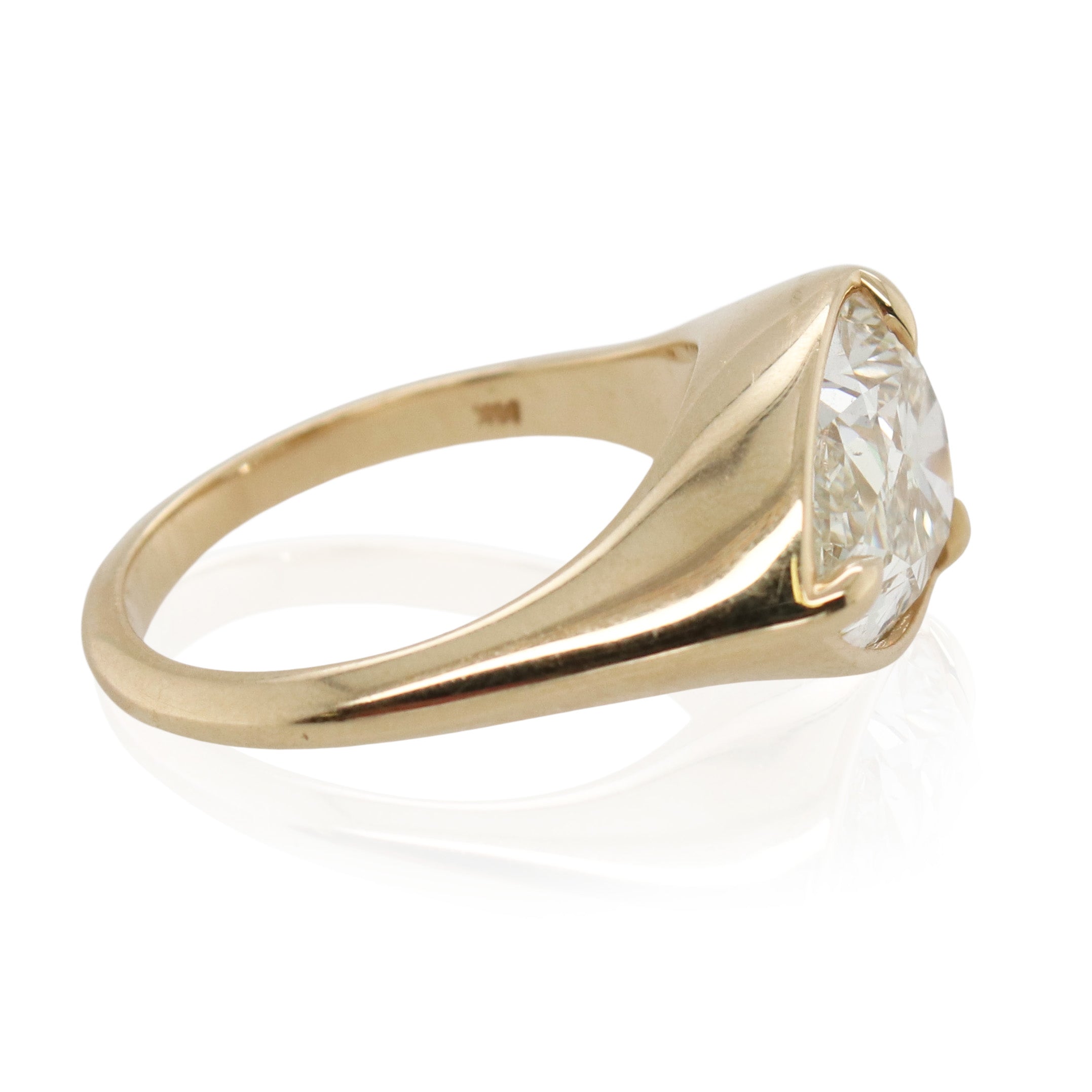 4.02ct Pear Shaped Diamond Ring
