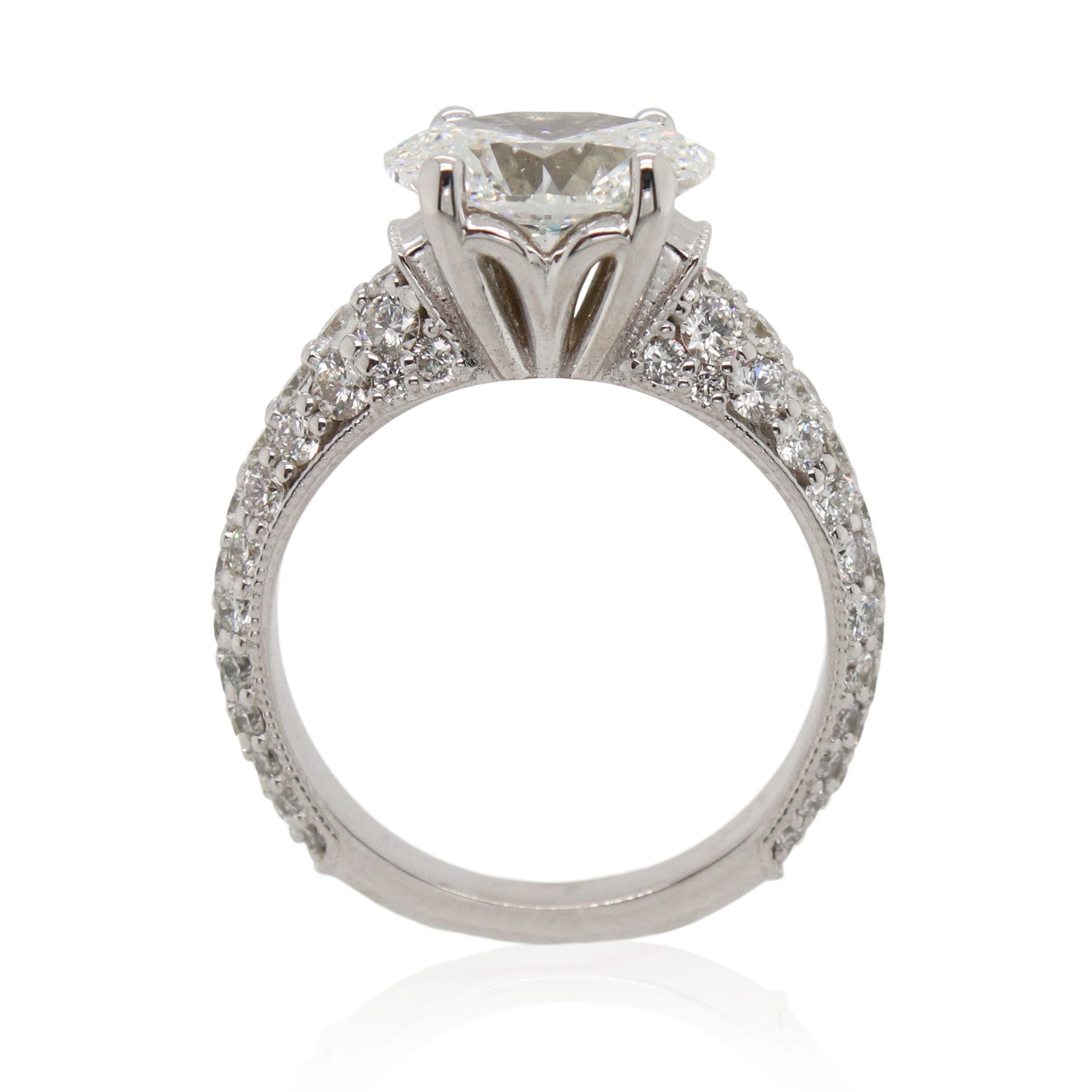 2.01ct East/West Oval Diamond Ring