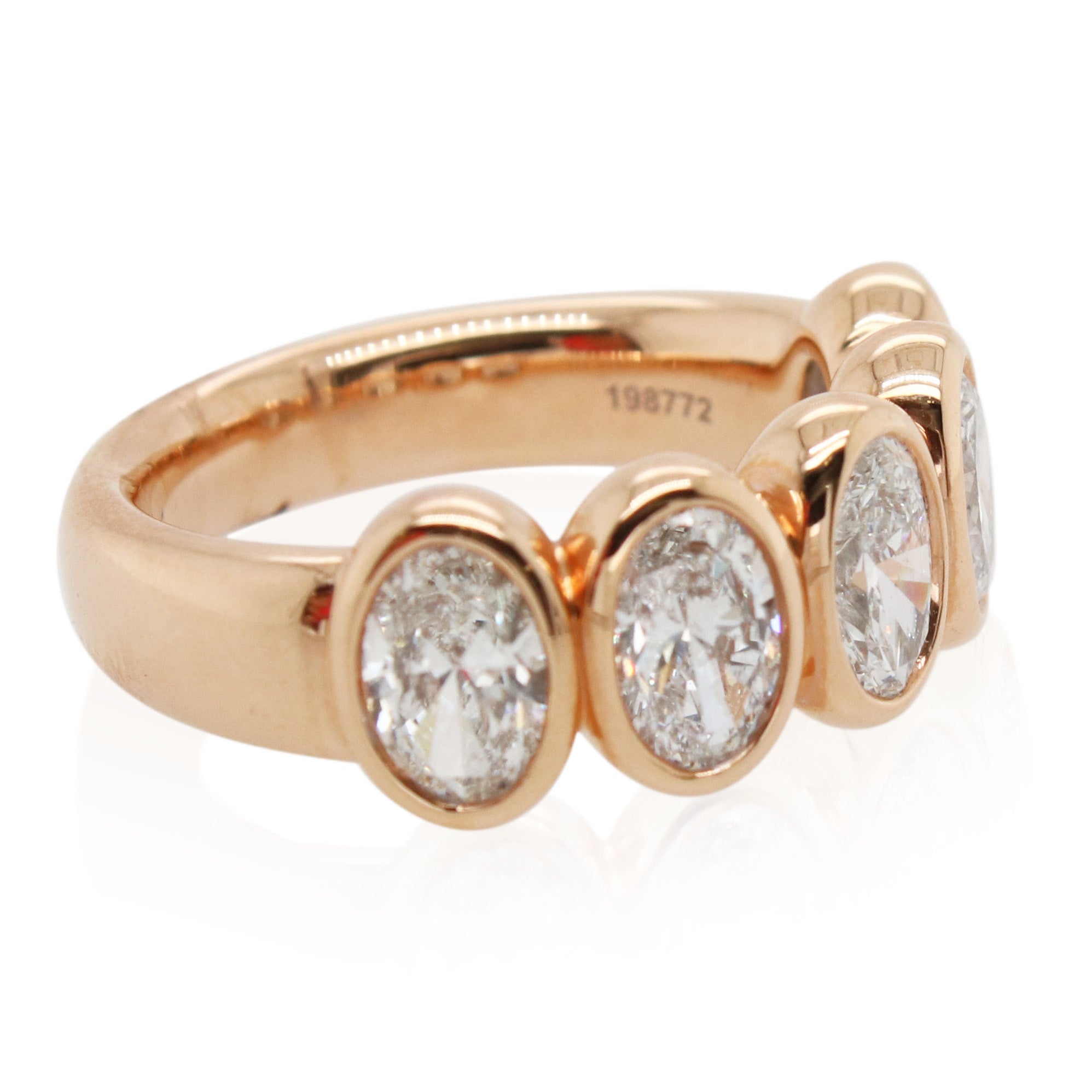 2.55ct Total Weight 5 Diamond Band