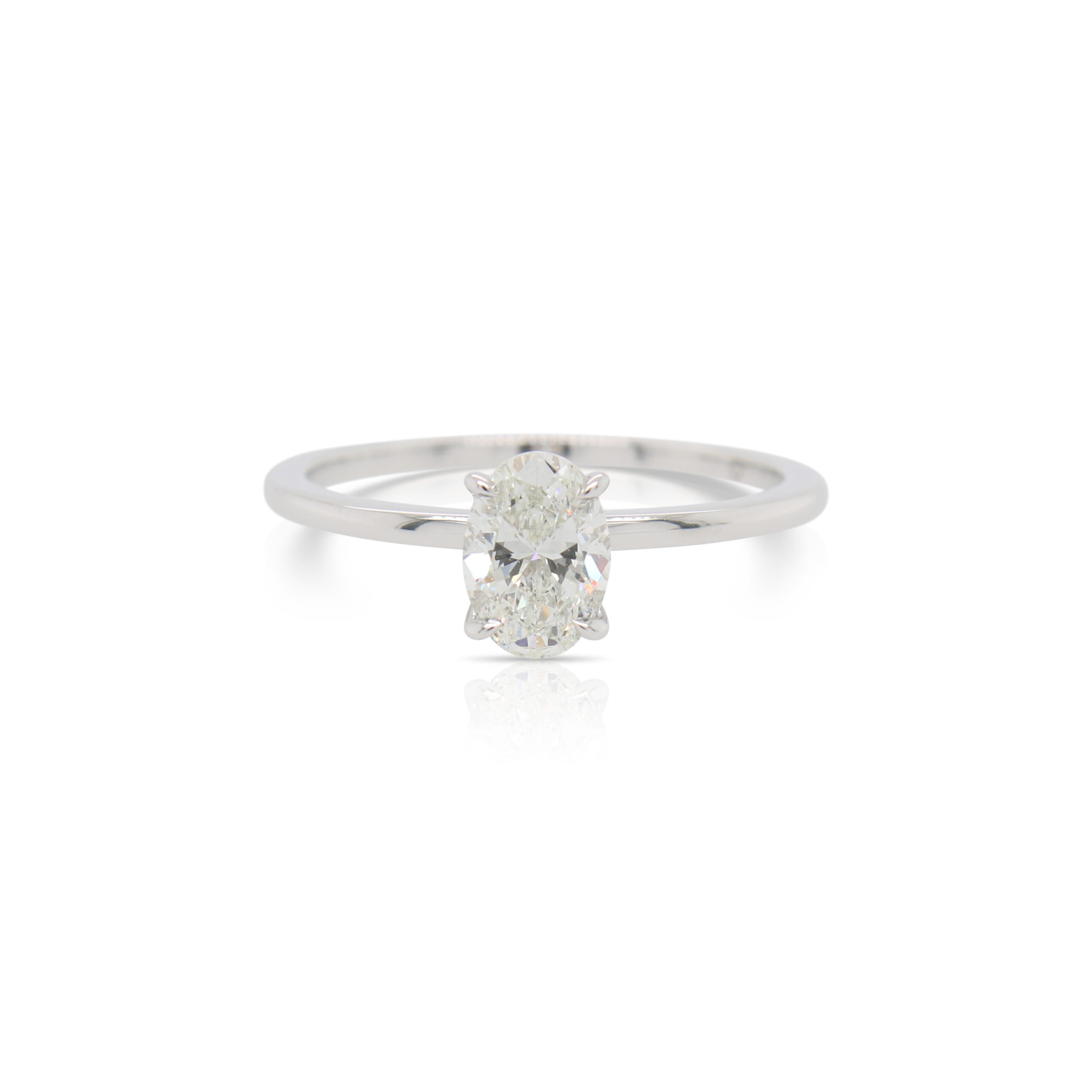 0.70ct Oval Diamond Solitaire Engagement Ring