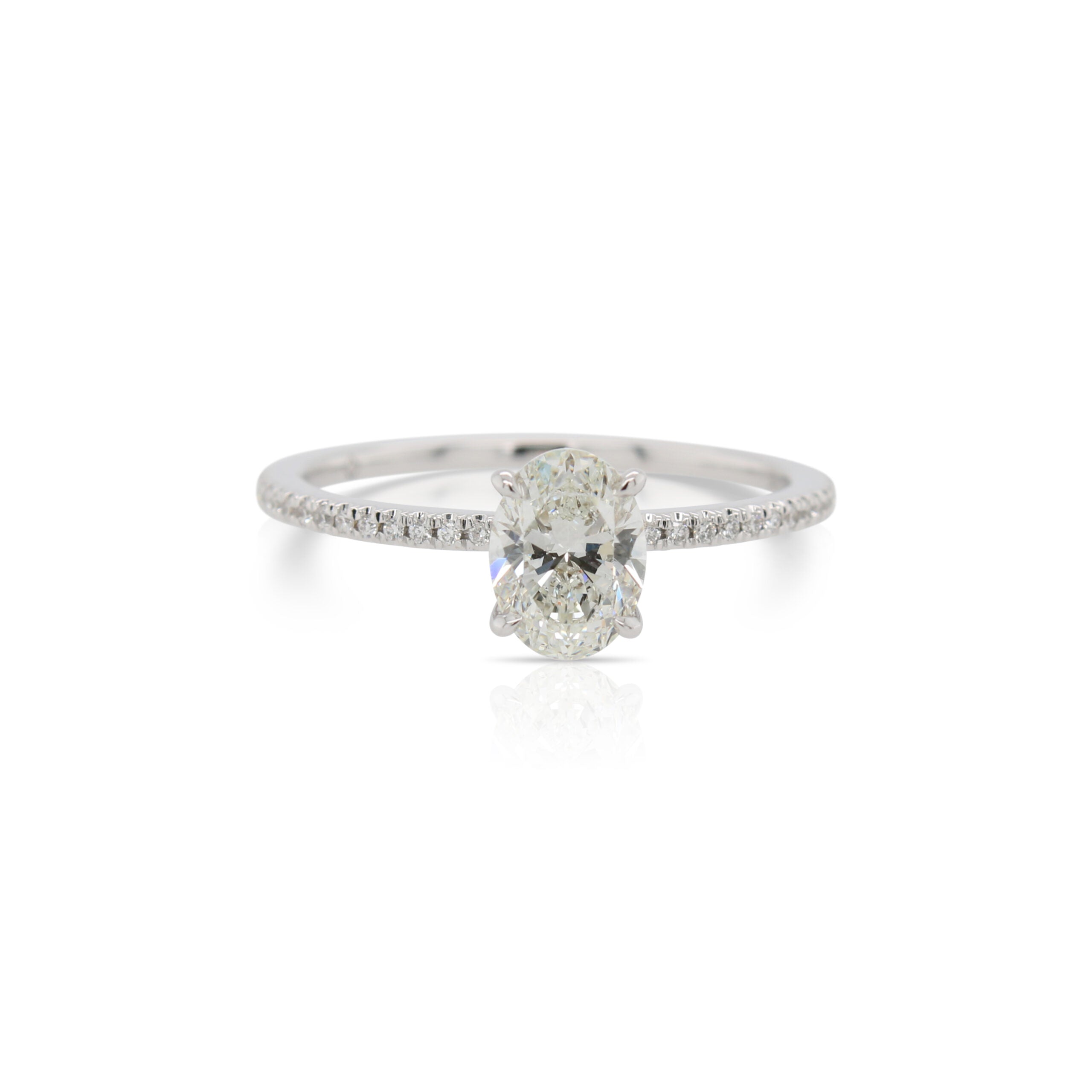 0.70ct Oval Diamond Engagement Ring