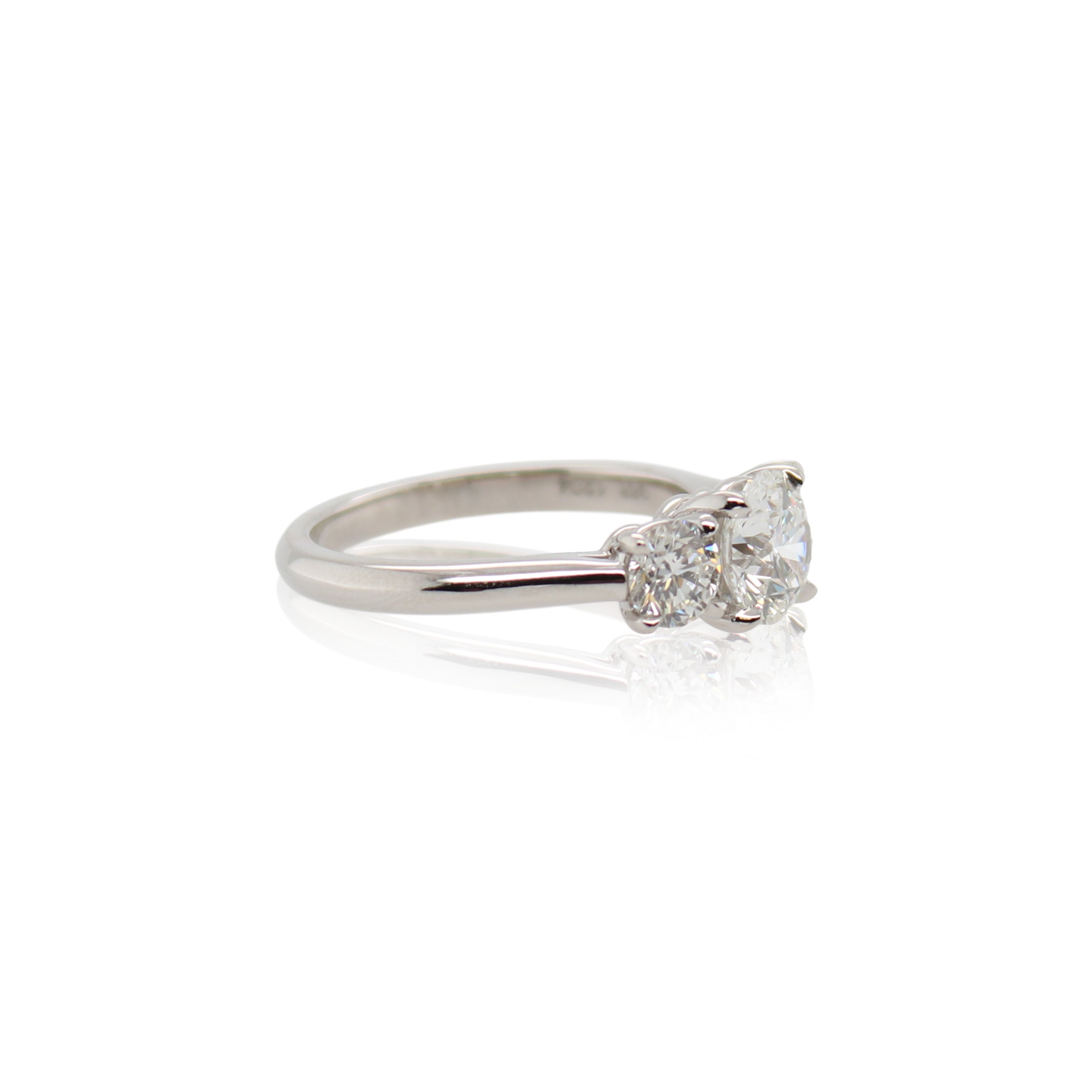 1.23ct Diamond Three Stone Engagement Ring