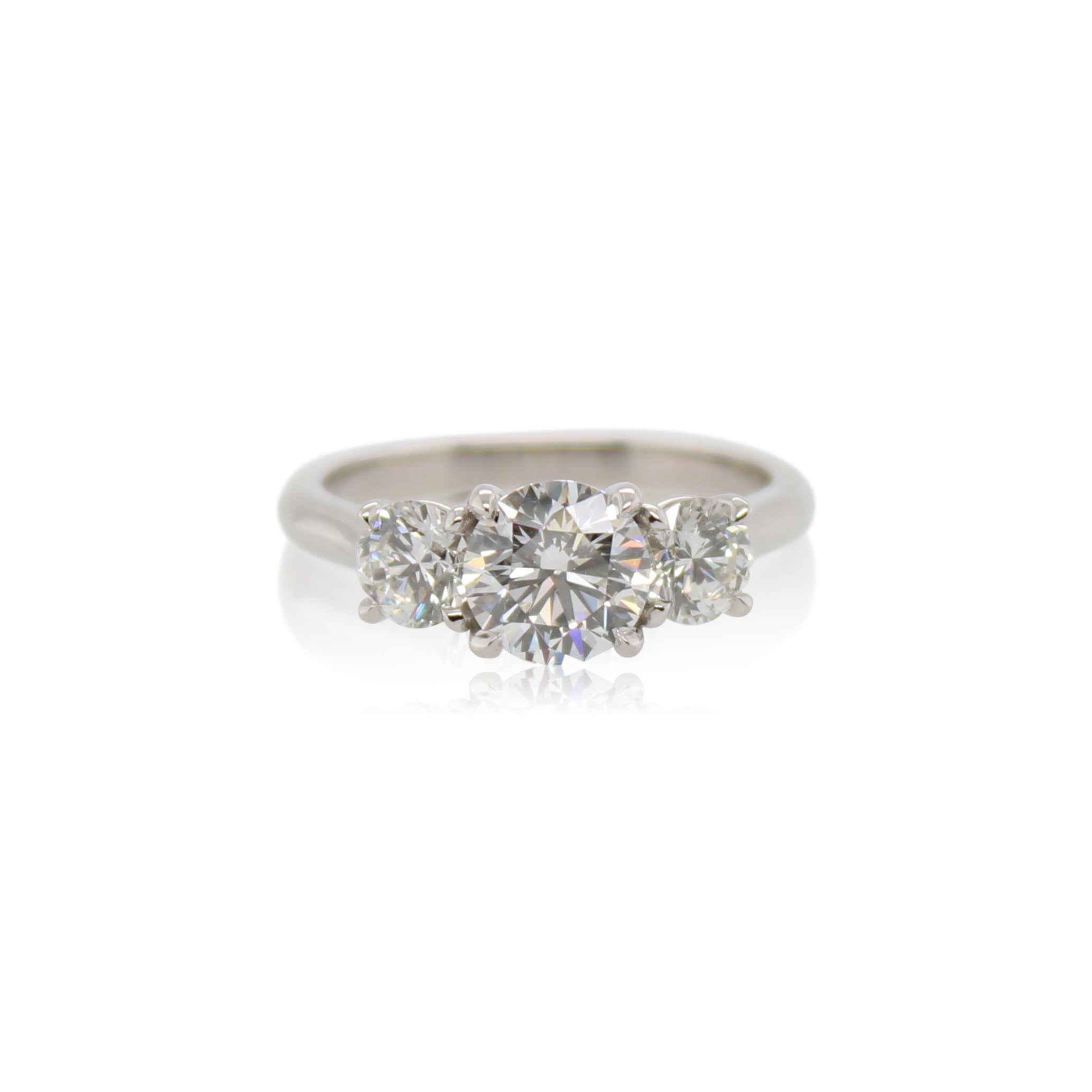 1.23ct Diamond Three Stone Engagement Ring