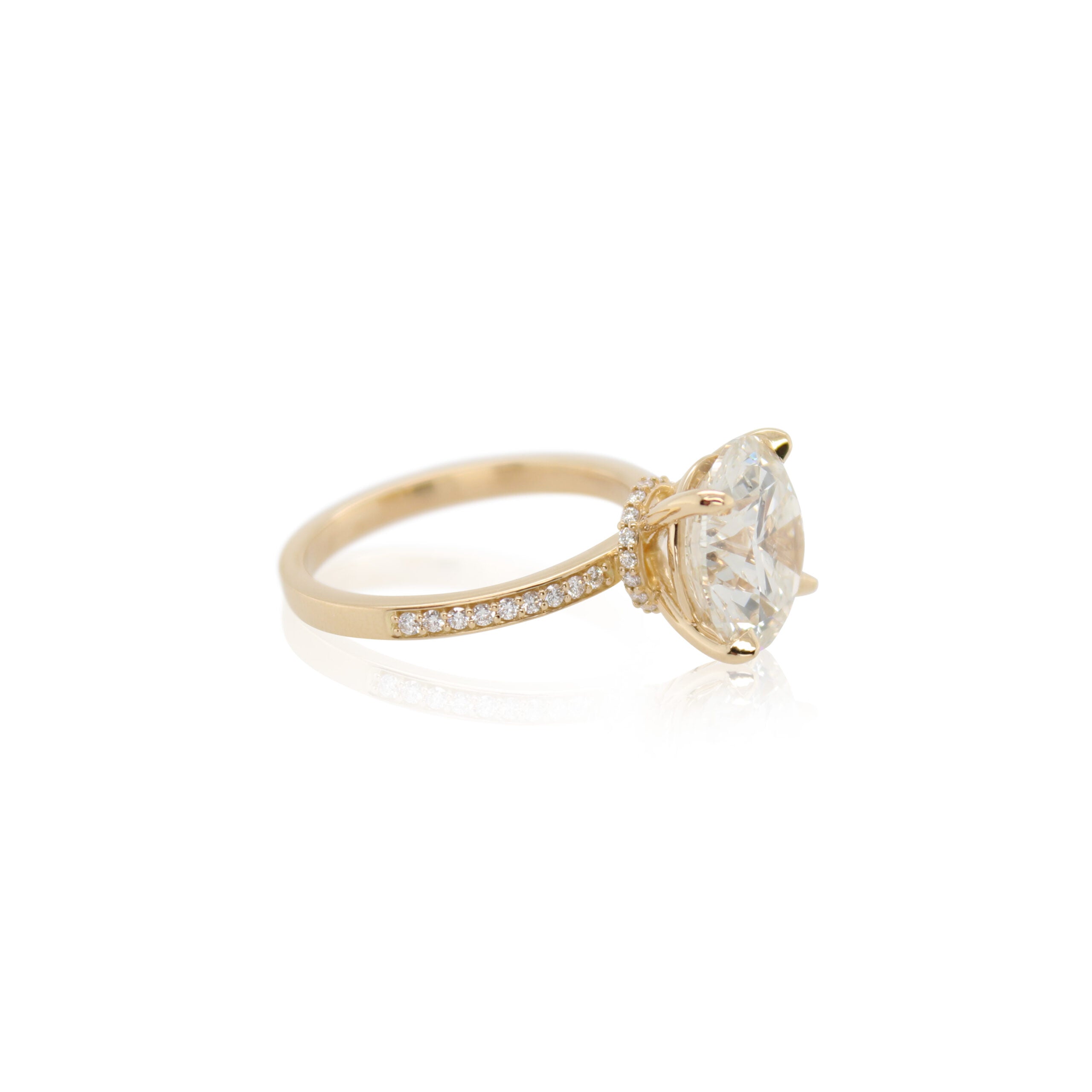 Diamond Hidden Halo Ring