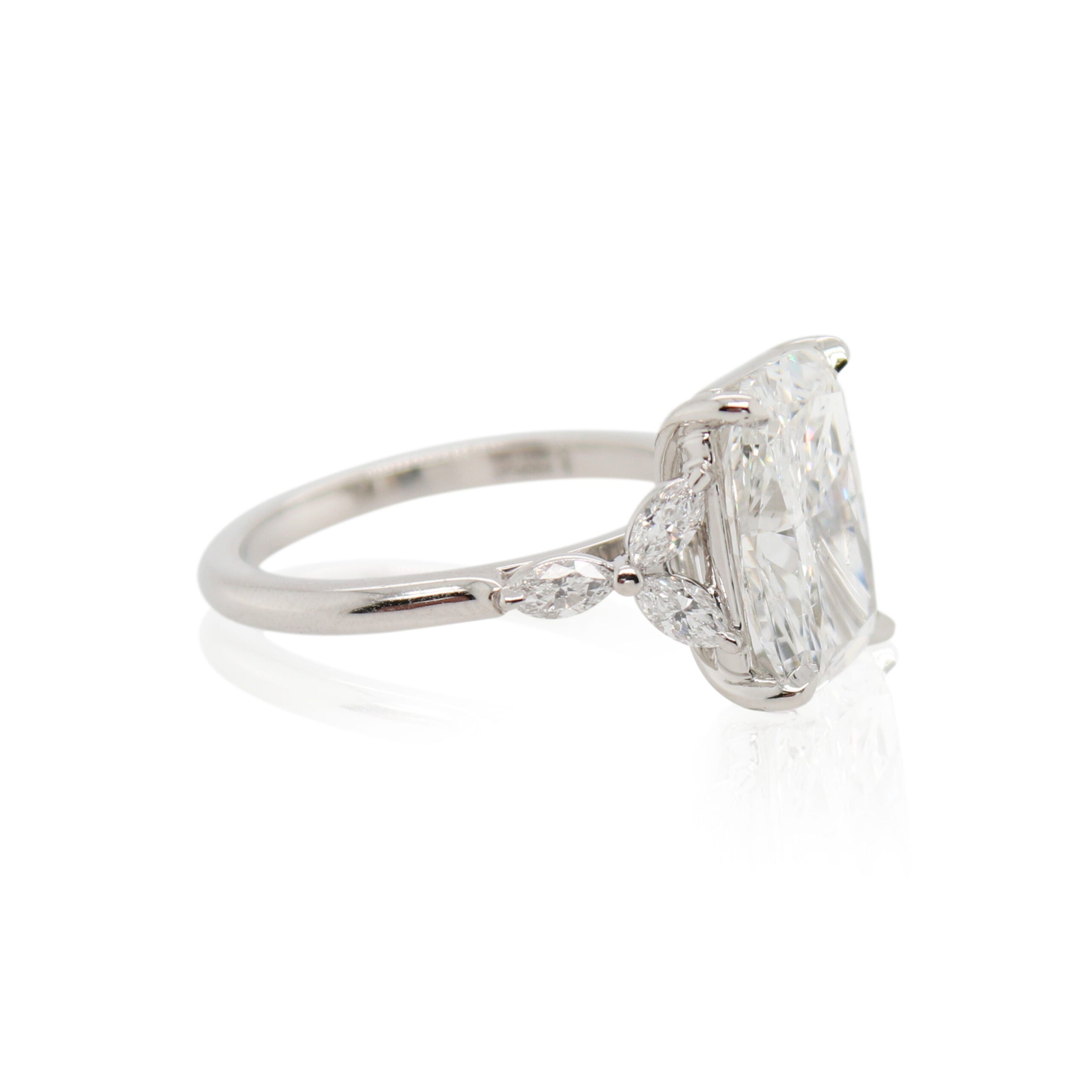 4.04ct Cushion Cut Diamond Ring