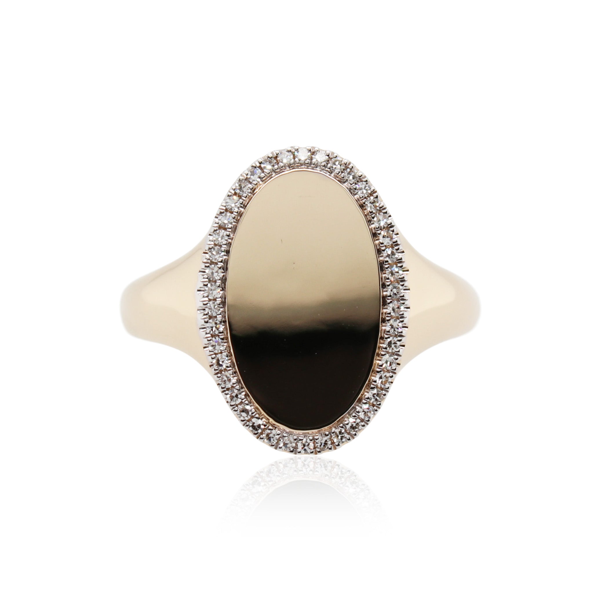 Yellow Gold Diamond Halo Ring