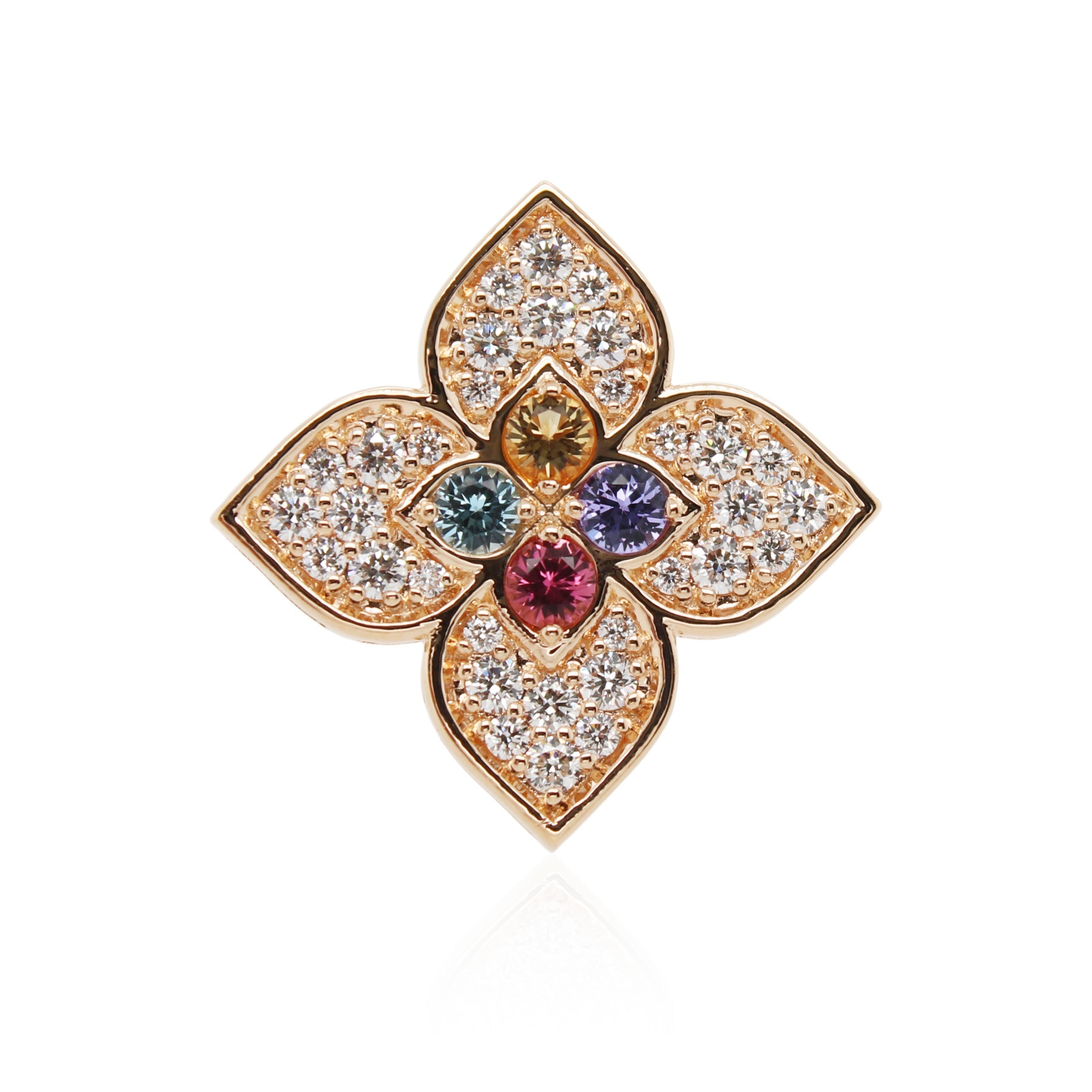 Roberto Coin Mixed Gemstone and Diamond Ring