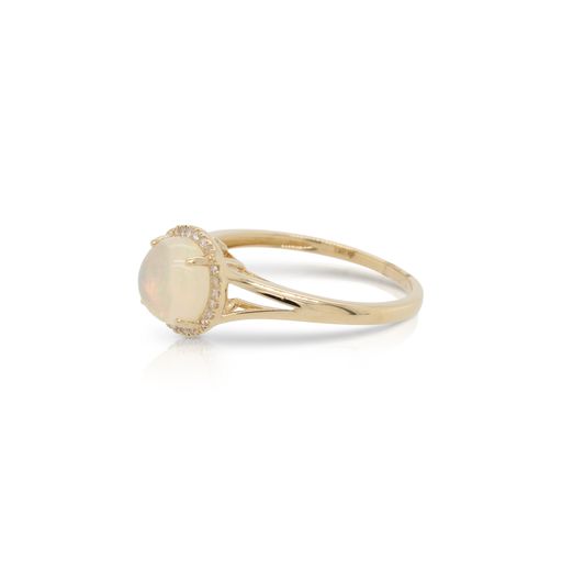 Opal and Diamond Ring