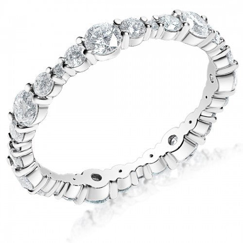 Platinum Diamond Eternity Band