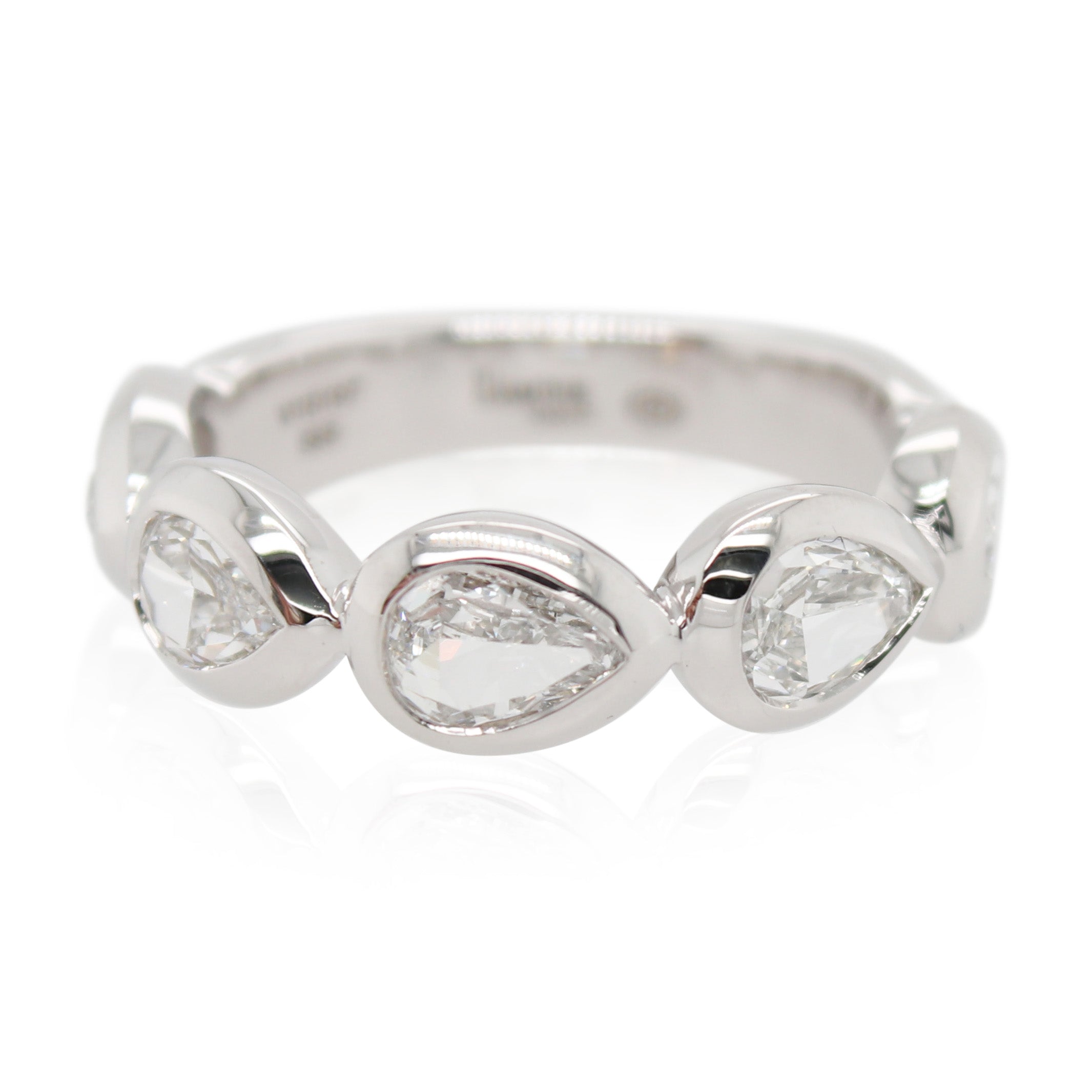 Bezel Set 5 Diamond Ring