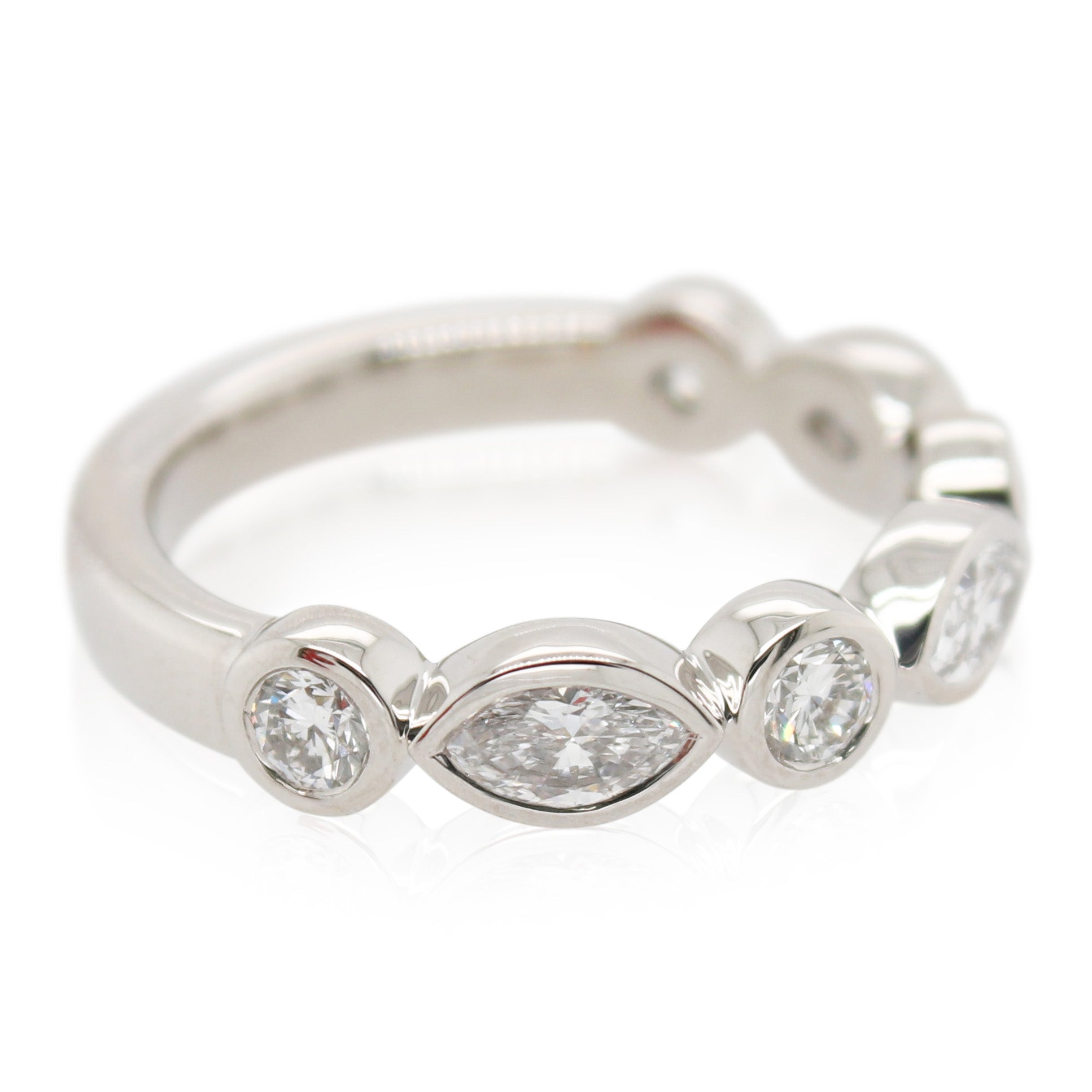 Bezel Set 7 Diamond Band