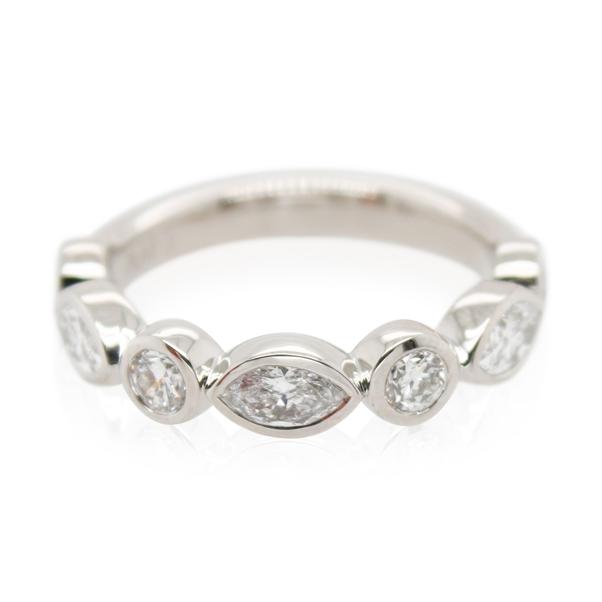 Bezel Set 7 Diamond Band