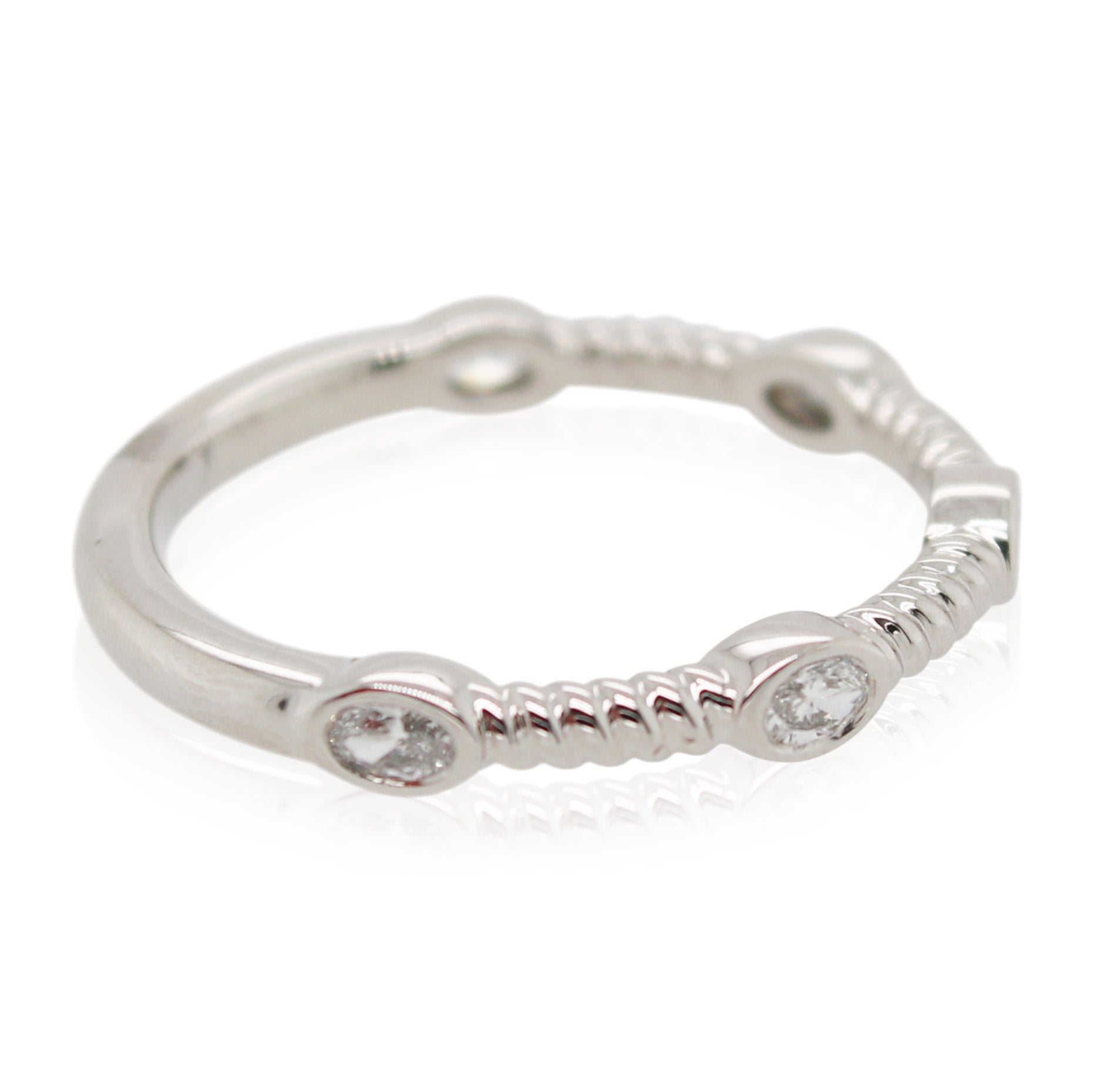 Platinum 5 Diamond Rope Band