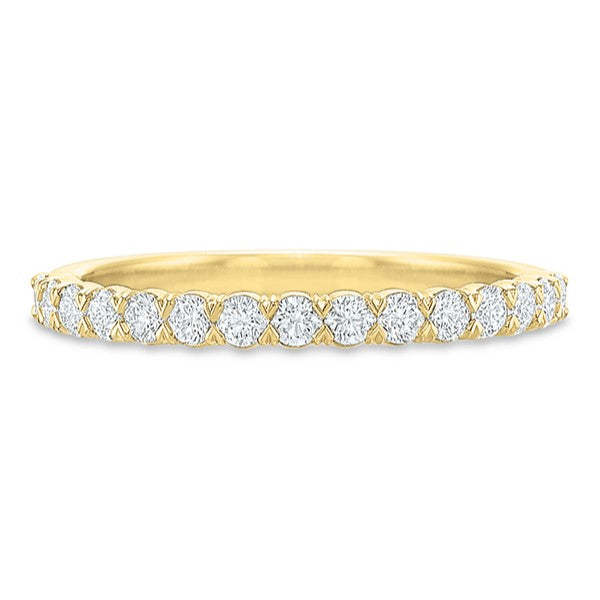 Precision Set Yellow Gold New Aire Diamond Band
