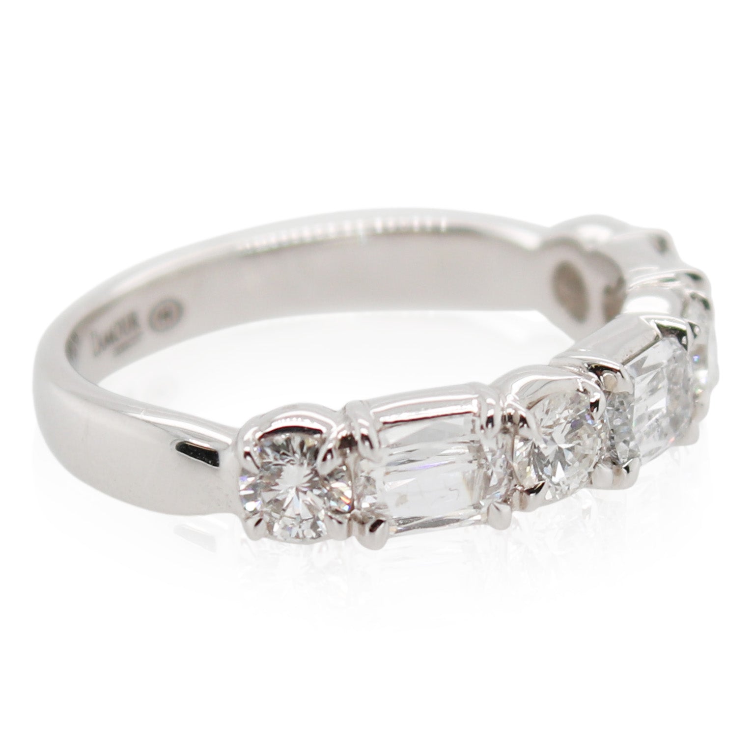 White Gold L'Amour Crisscut Diamond Band