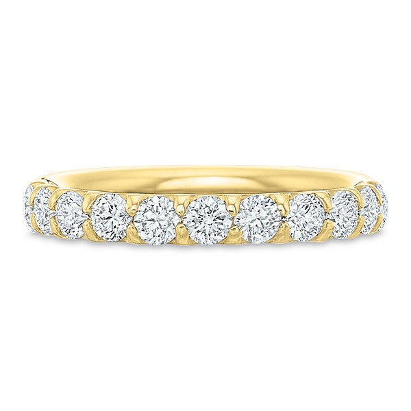 Yellow Gold Comfort Fit Diamond Band