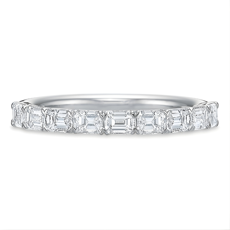 Precision Set Platinum Diamond Anniversary Band