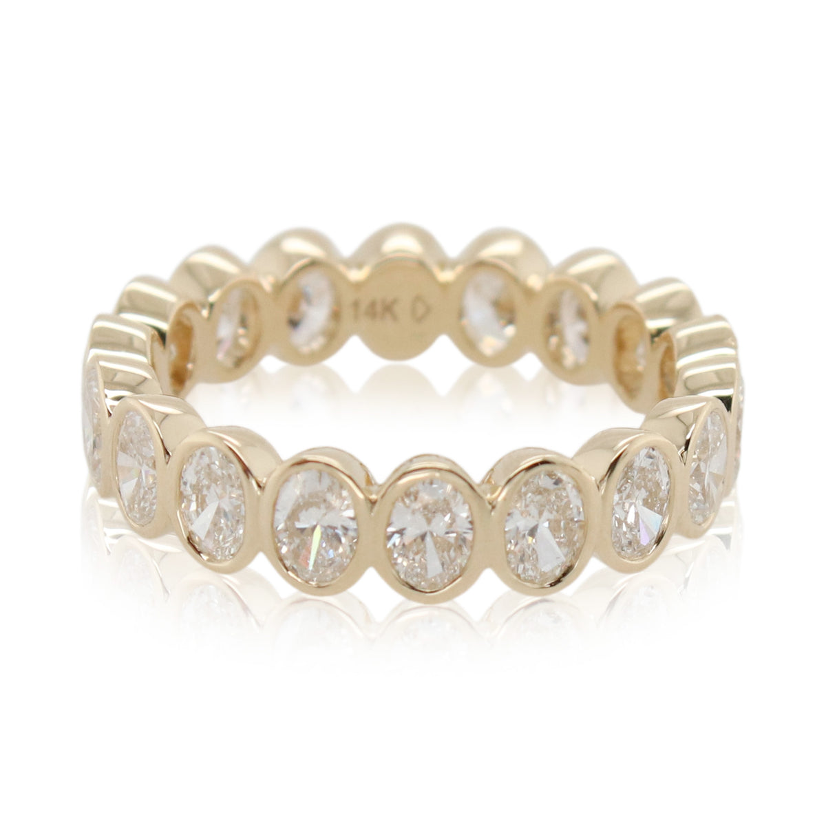 Crisscut New York Bezel Set Diamond Eternity Band