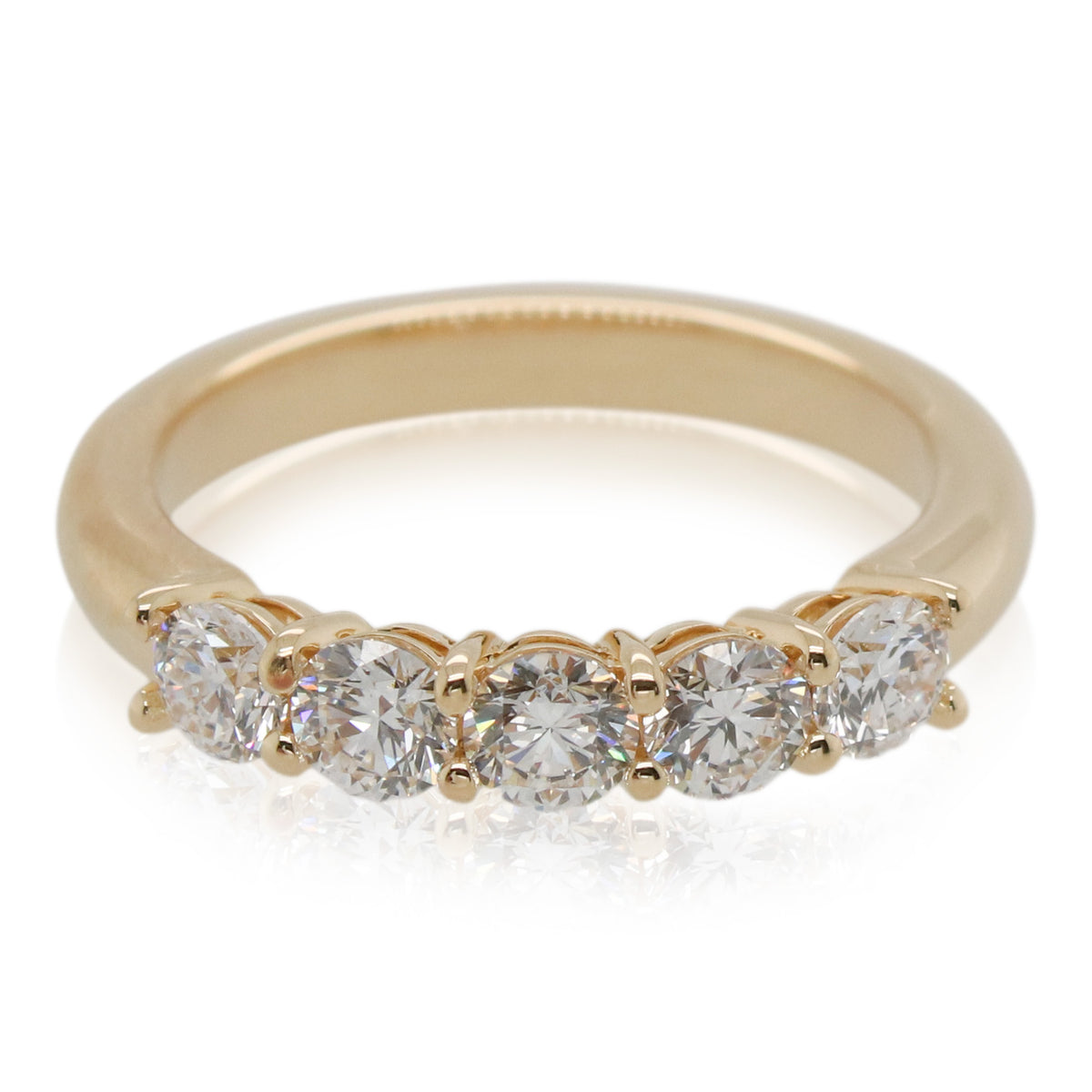 1.00ct Total Weight 5 Diamond Anniversary Band