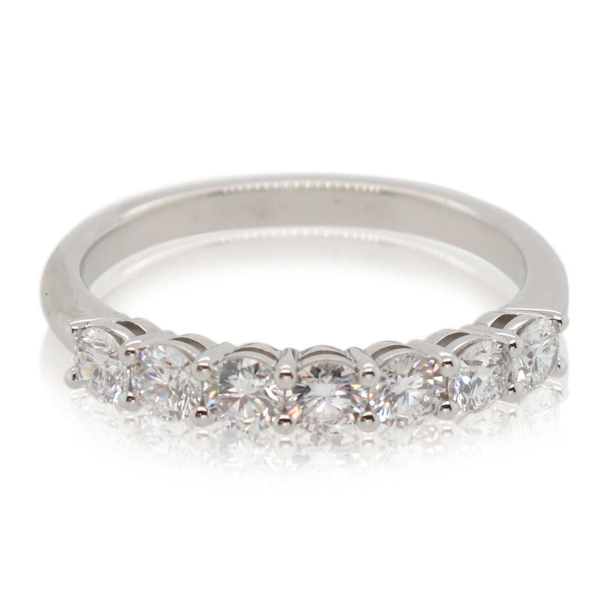 0.70ct Total Weight 7 Diamond Anniversary Band