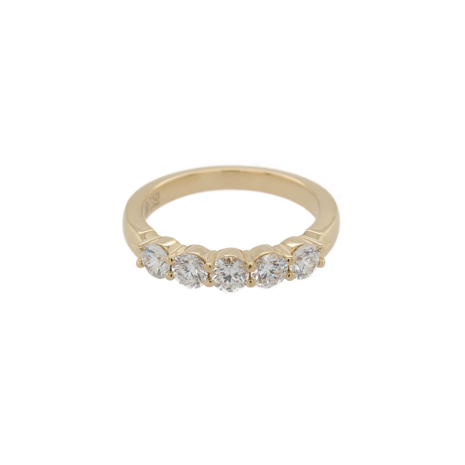 Five Stone Diamond Wedding Band