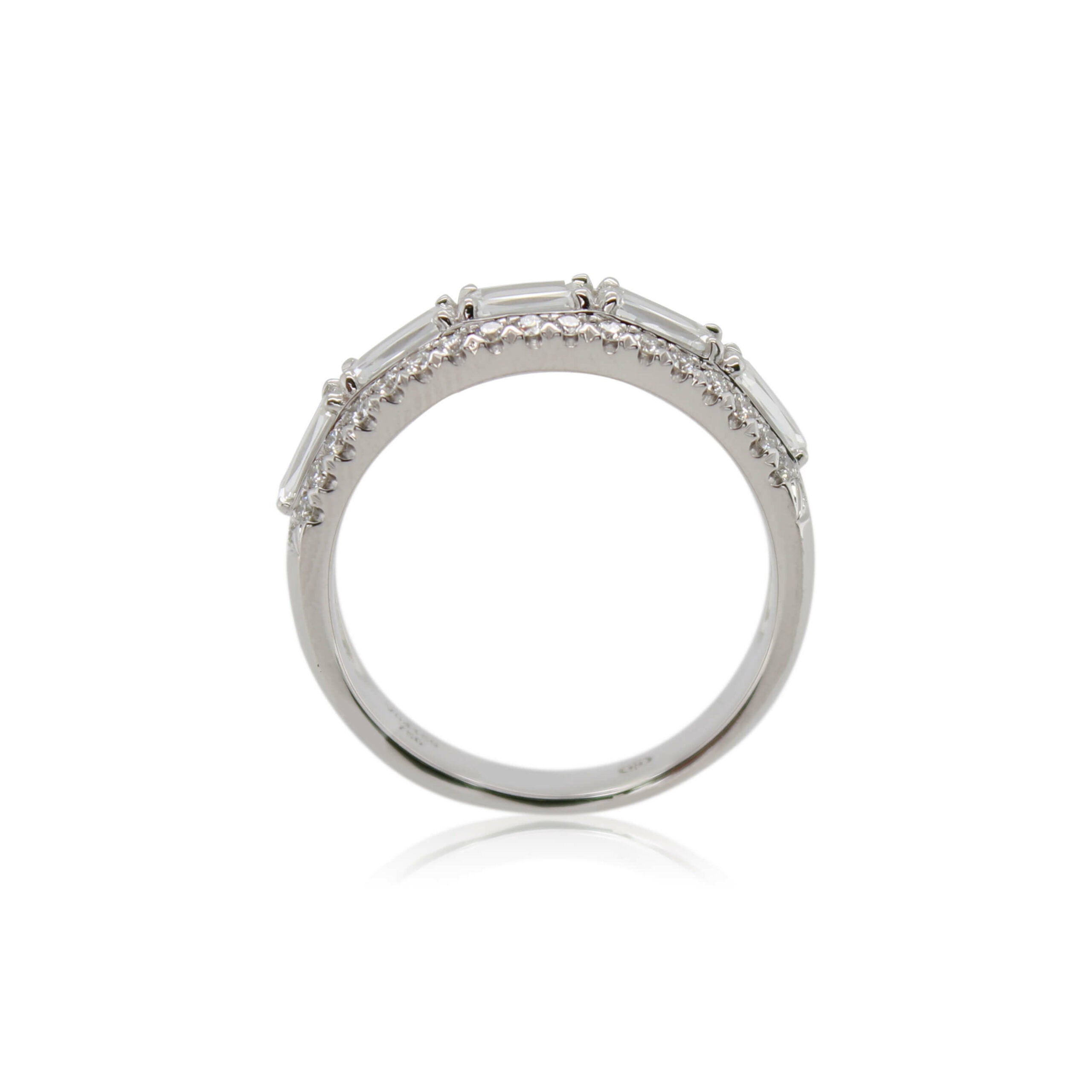 Crisscut Diamond Band