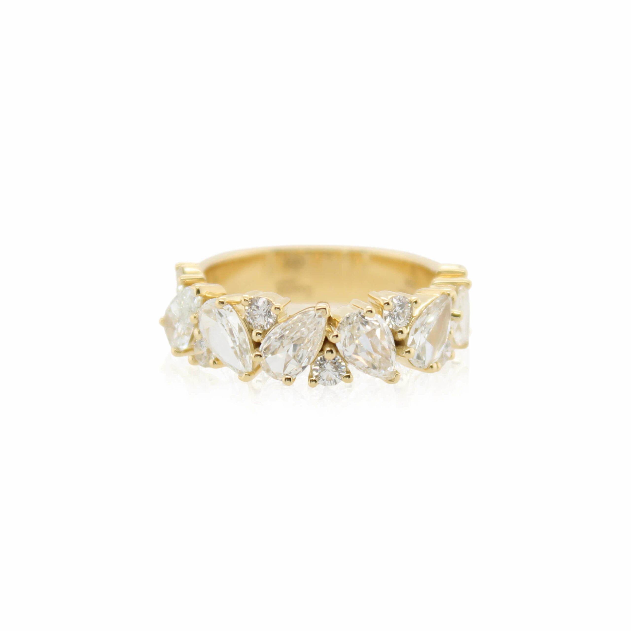 Crisscut New York Pear Shape Diamond Band