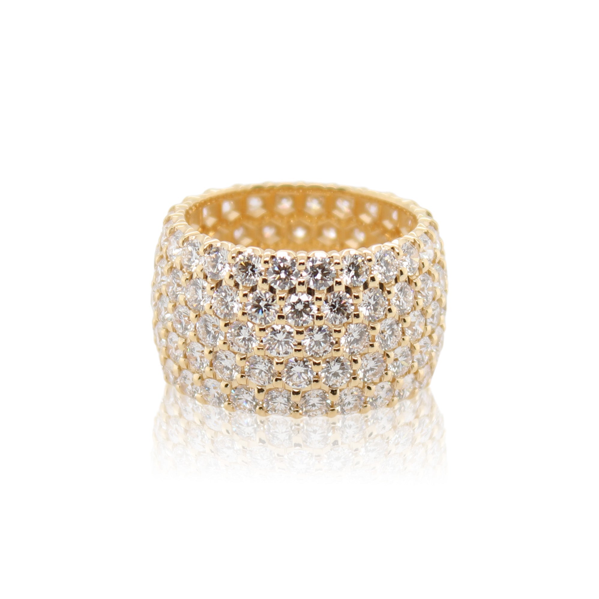 Five Row Diamond Eternity Band