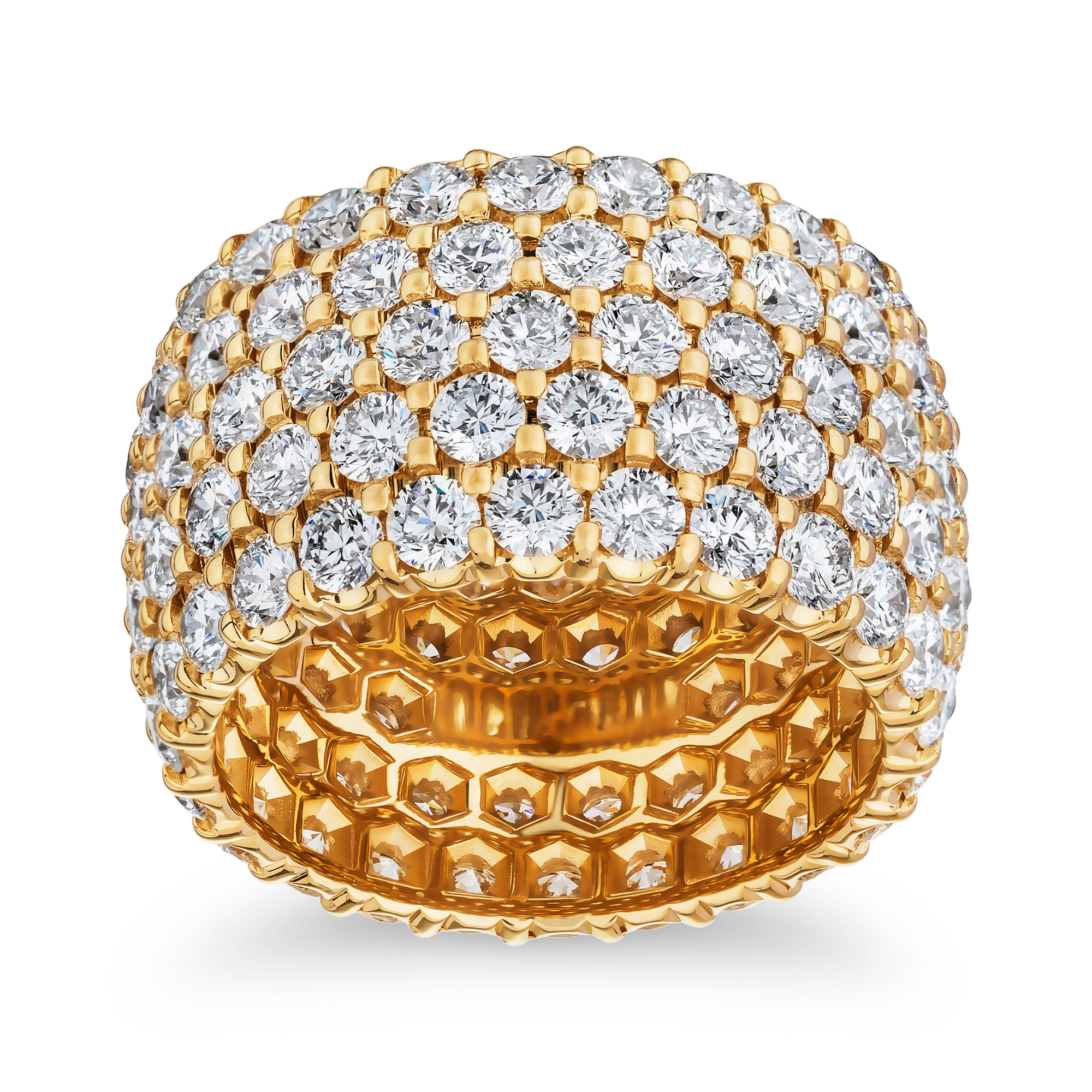 Five Row Diamond Eternity Band