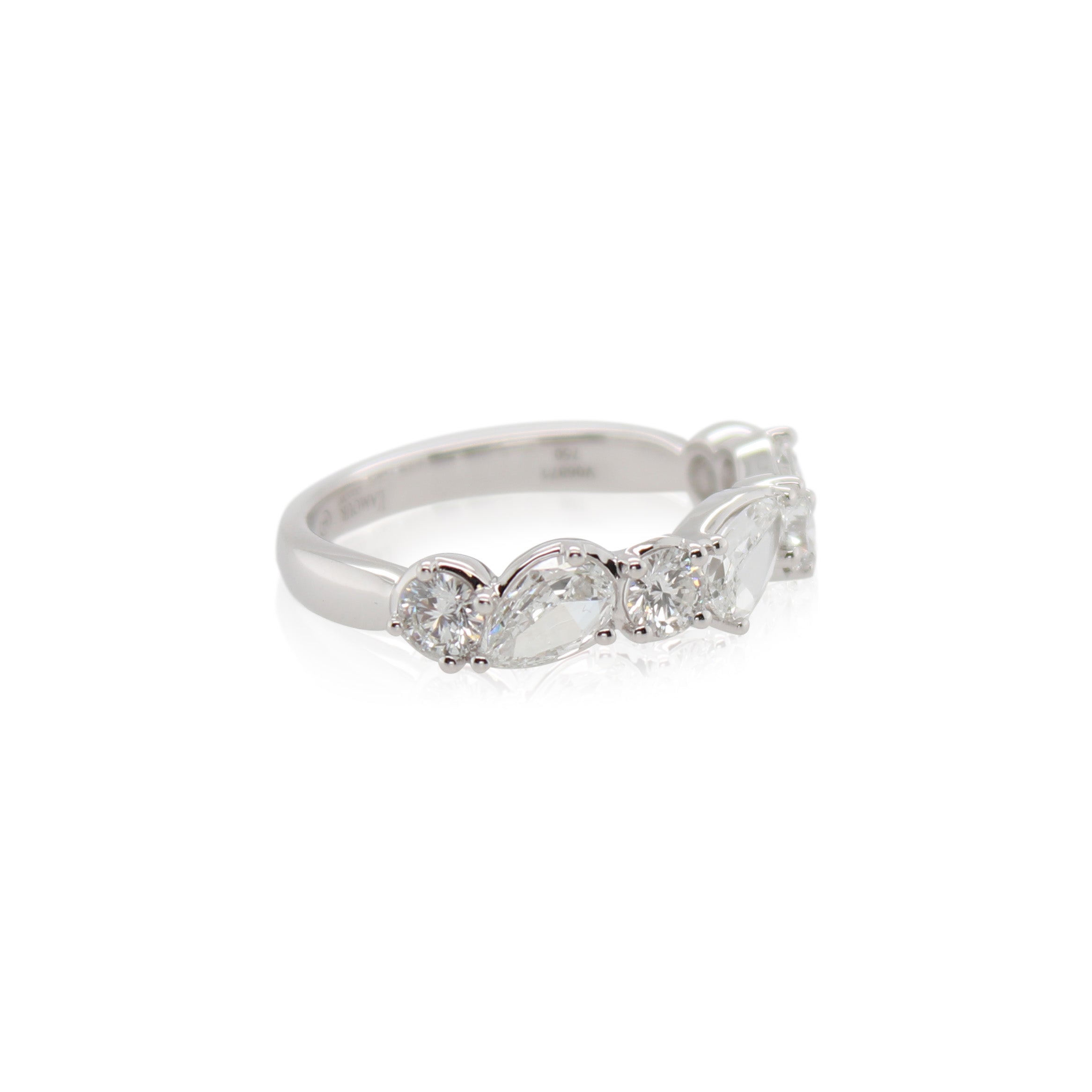 Crisscut New York Pear Shaped Diamond Band