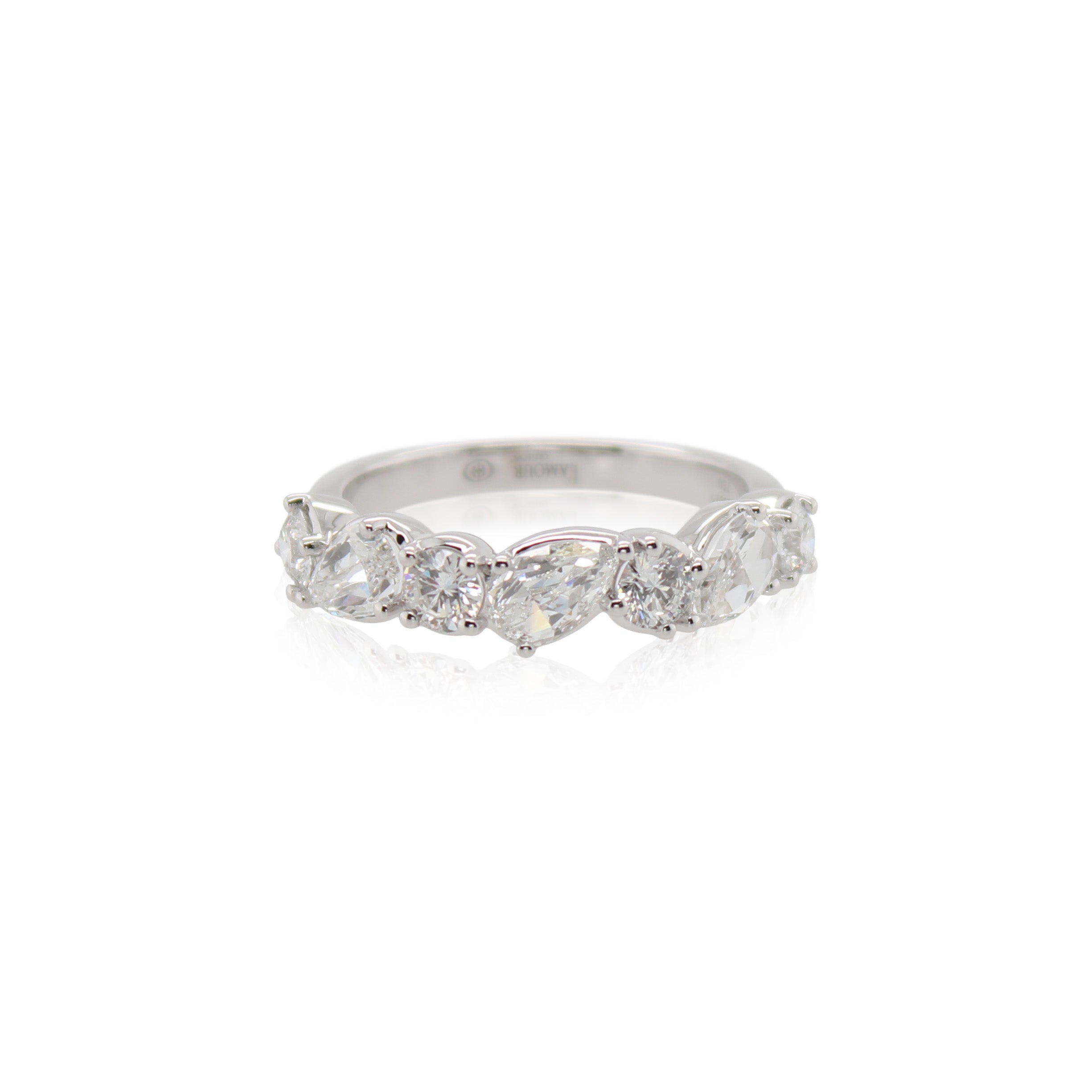 Crisscut New York Pear Shaped Diamond Band