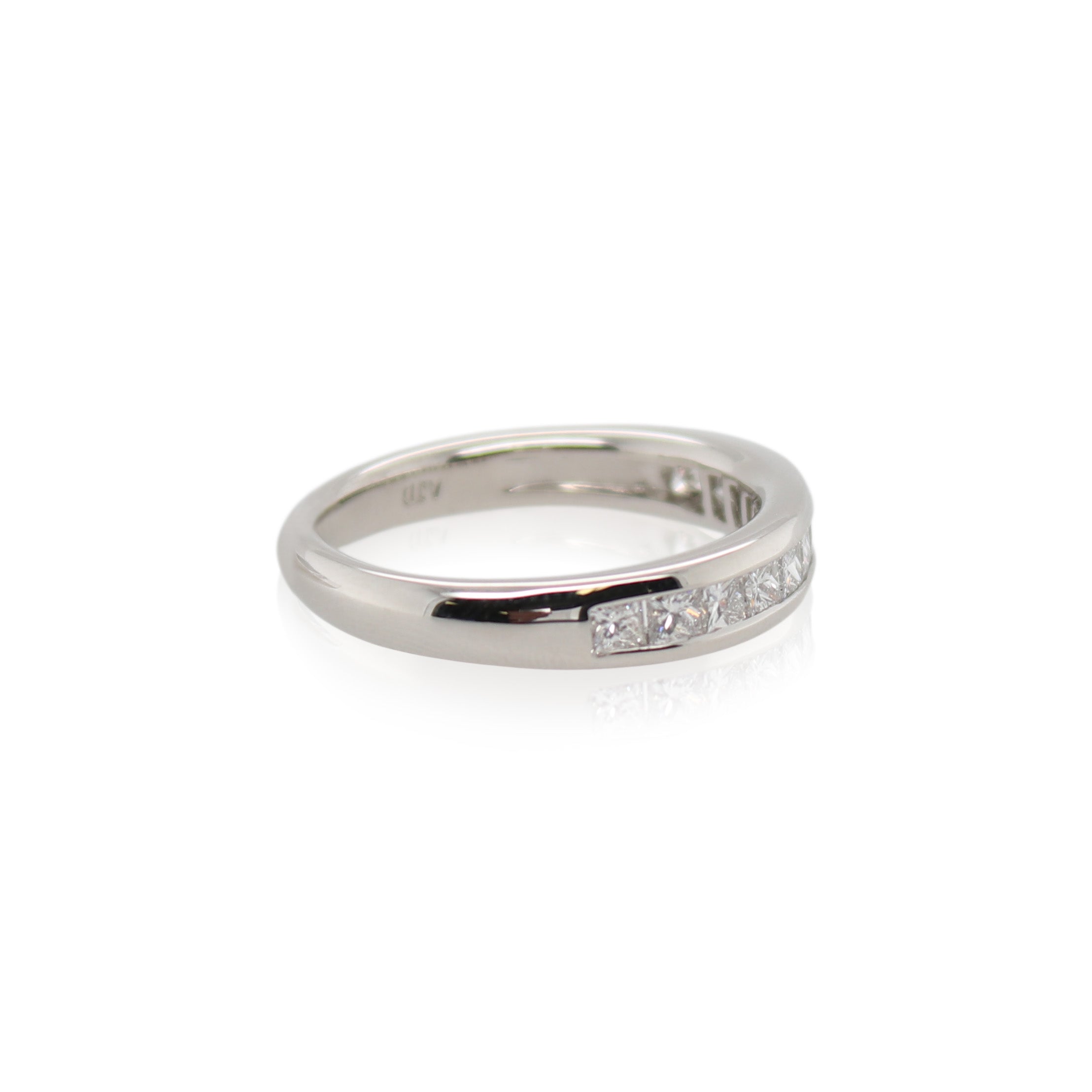 0.77 Total Carat Princess Cut Diamond Anniversary Band