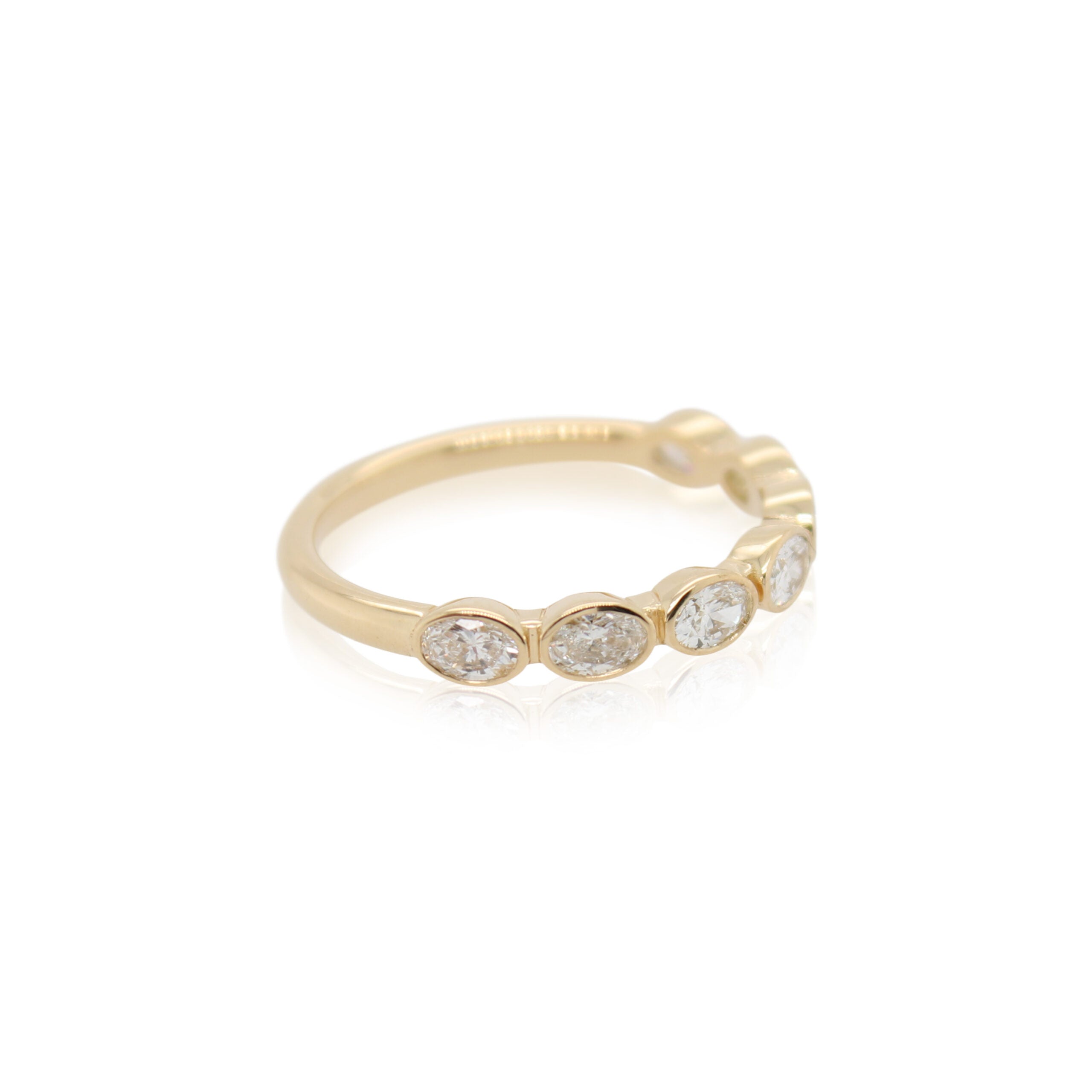 Seven Stone Bezel Set Diamond Band