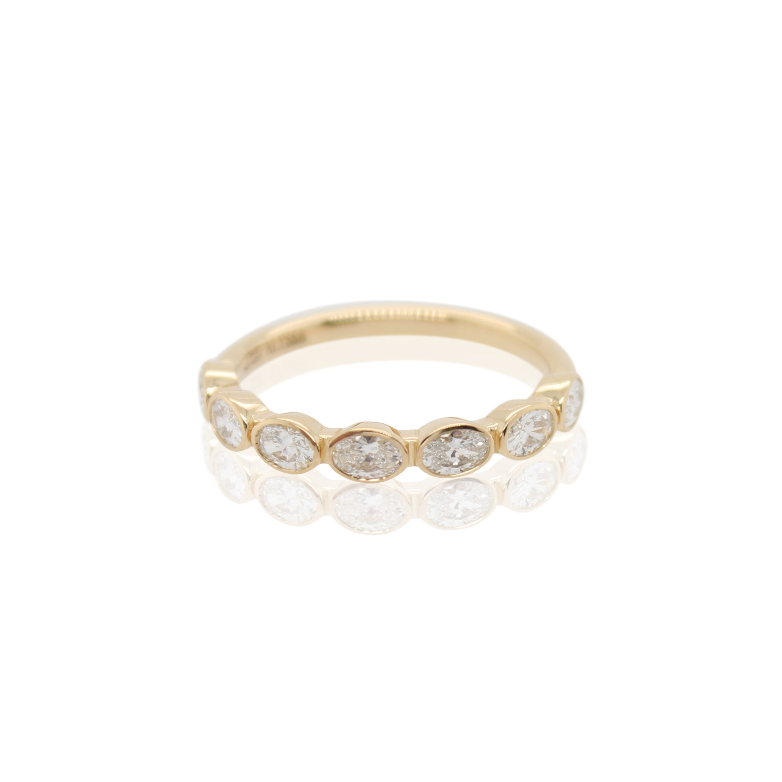 Seven Stone Bezel Set Diamond Band