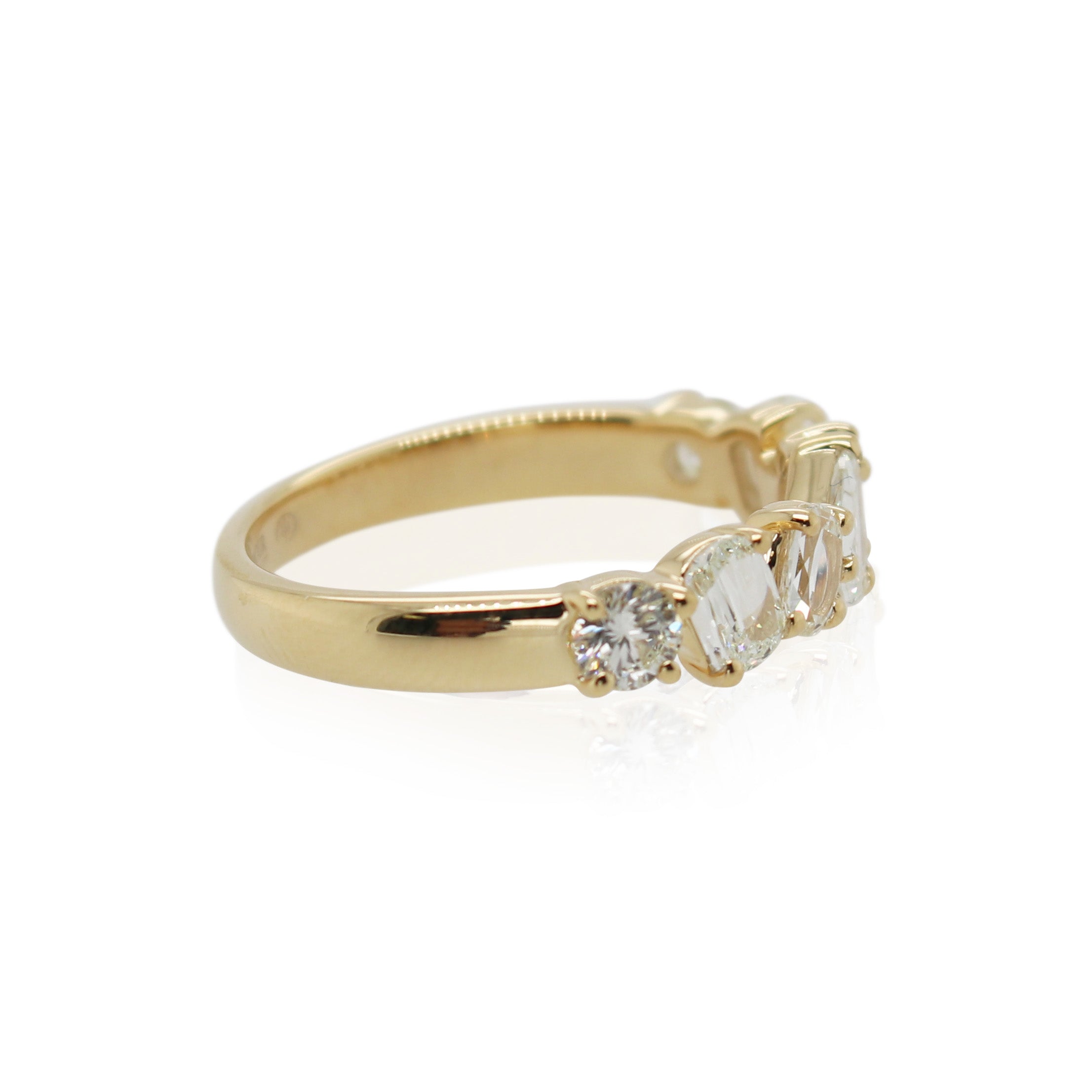 Crisscut New York Fancy Shaped Diamond 7 Stone Band