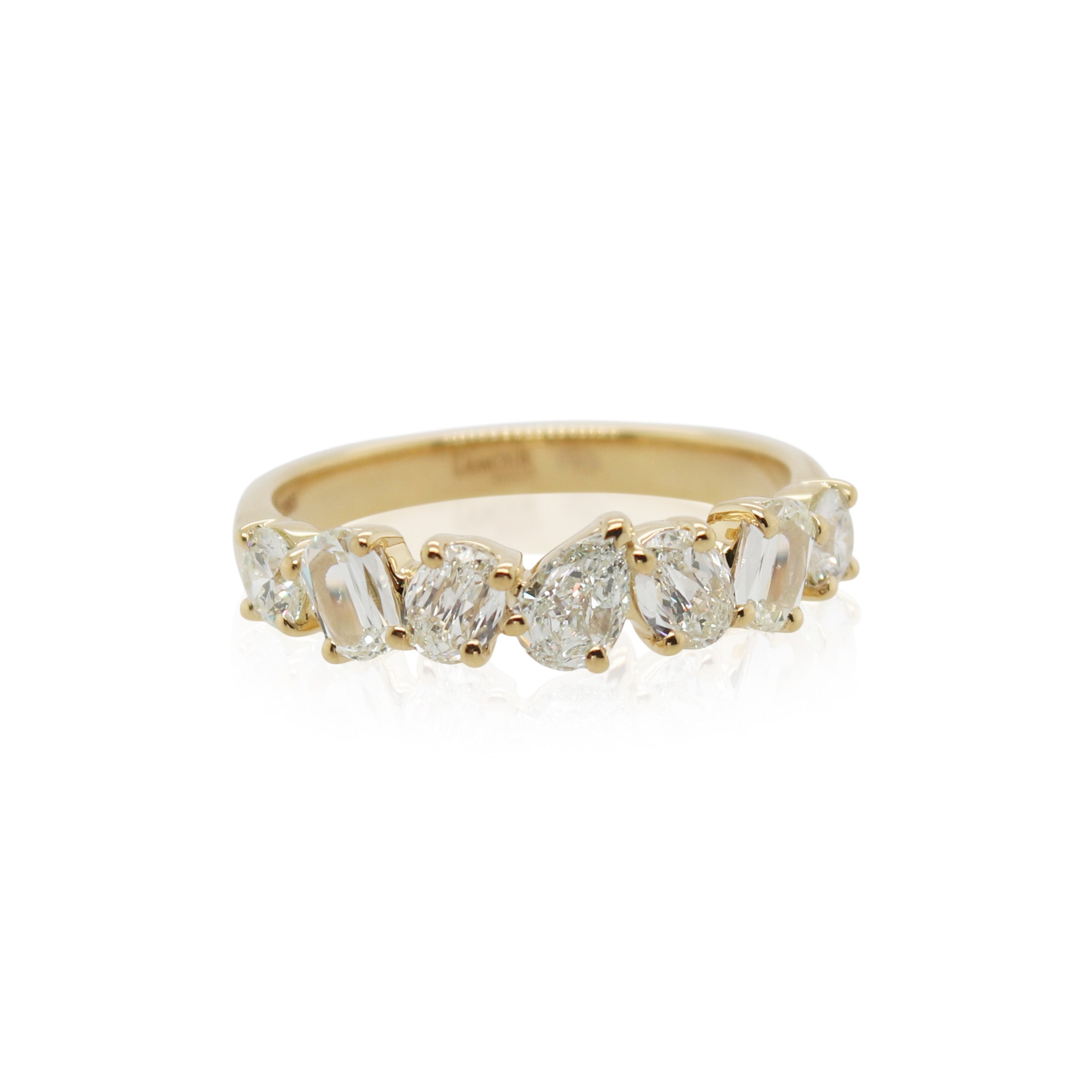 Crisscut New York Fancy Shaped Diamond 7 Stone Band