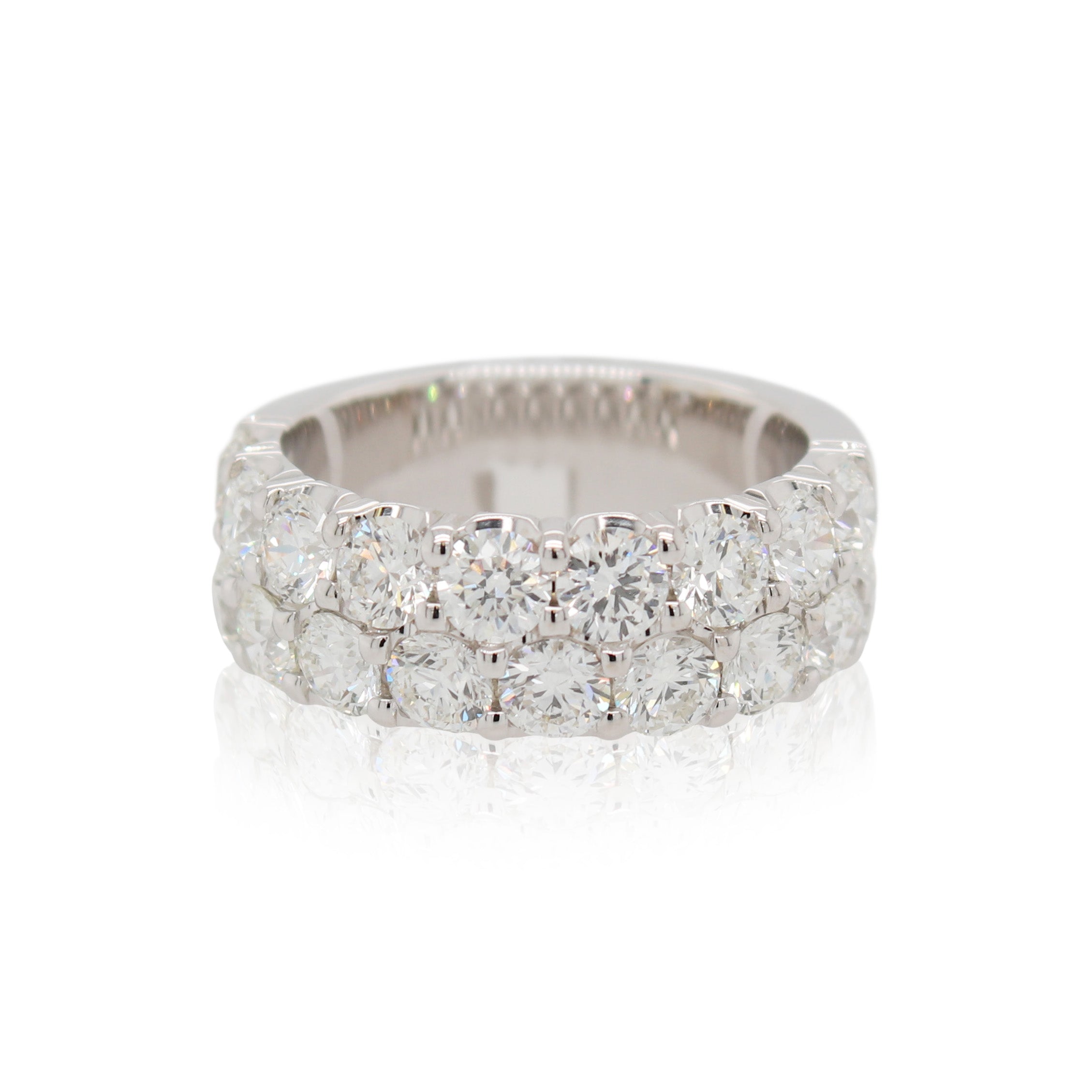 Double Row Diamond Anniversary Band