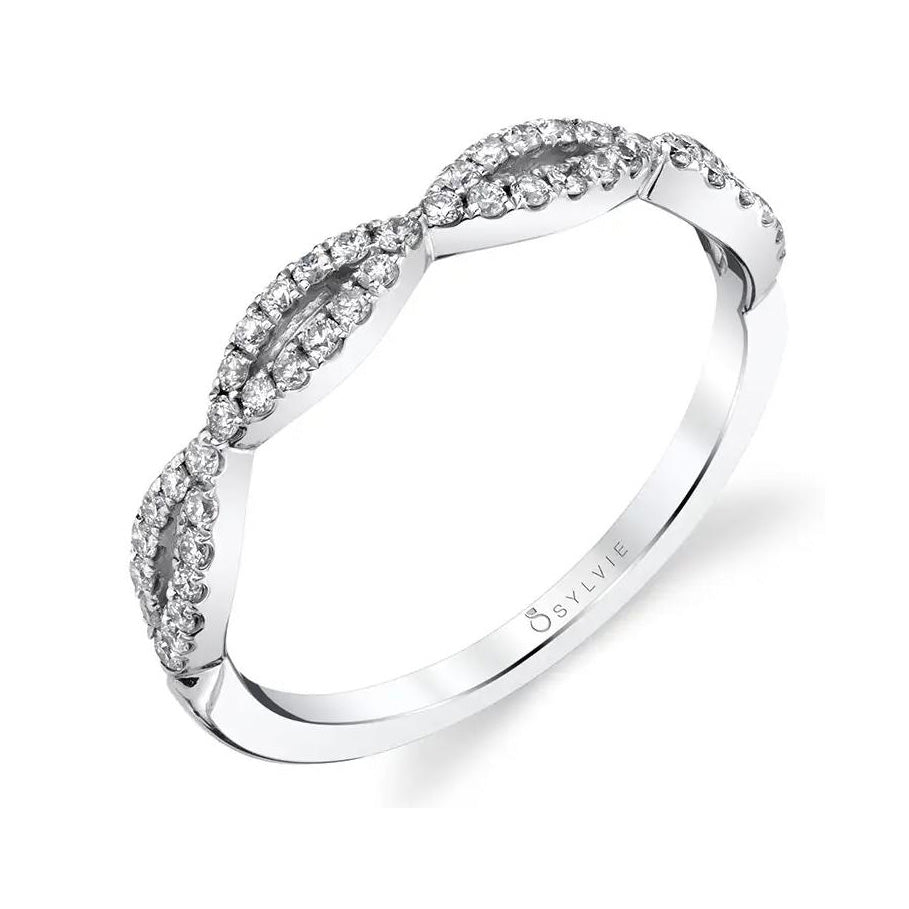 Diamond Splitweave Stacking Band