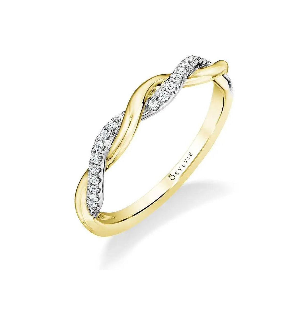 Two Tone Diamond Twist Band