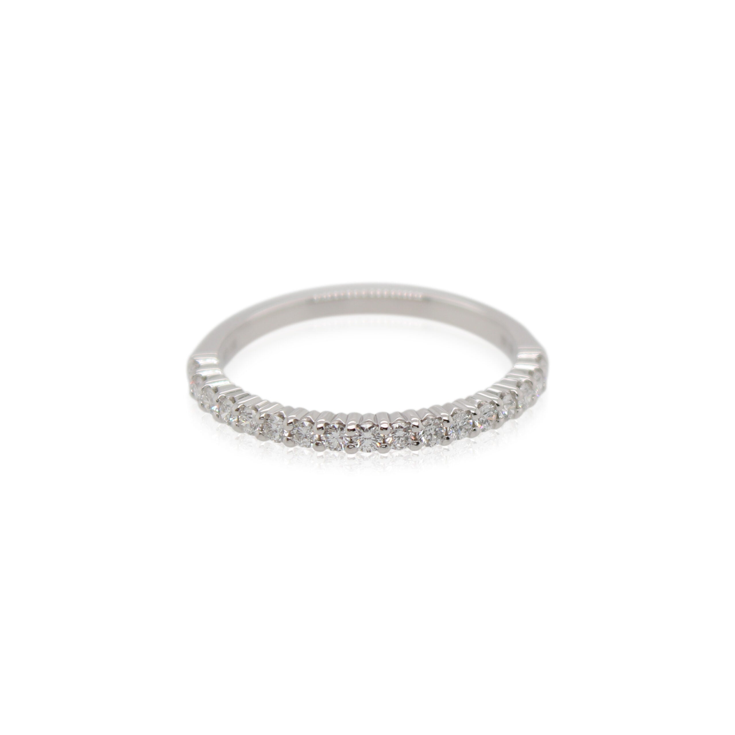 Diamond Half Round Anniversary Band