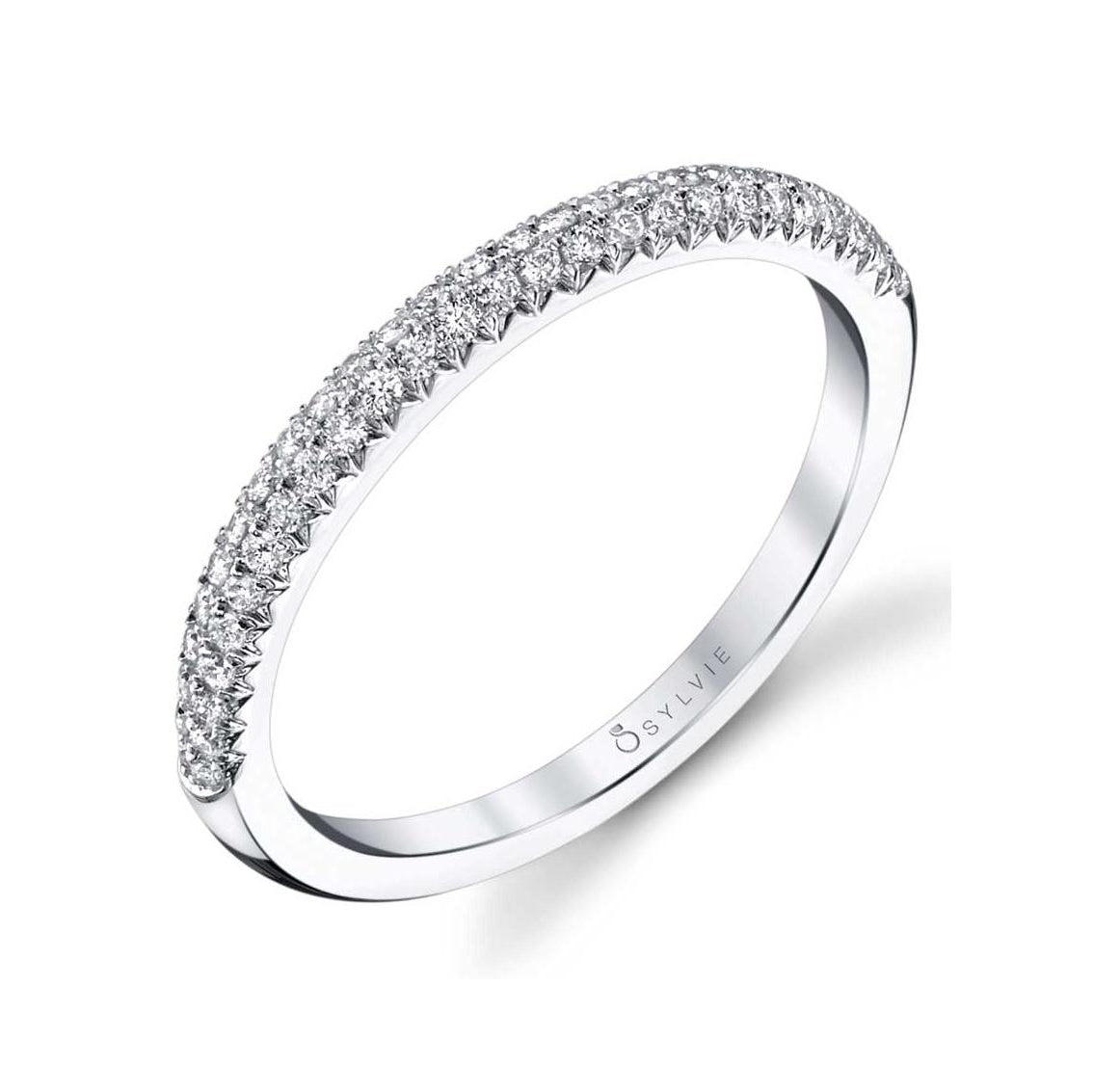 Stackable Diamond Wedding Band