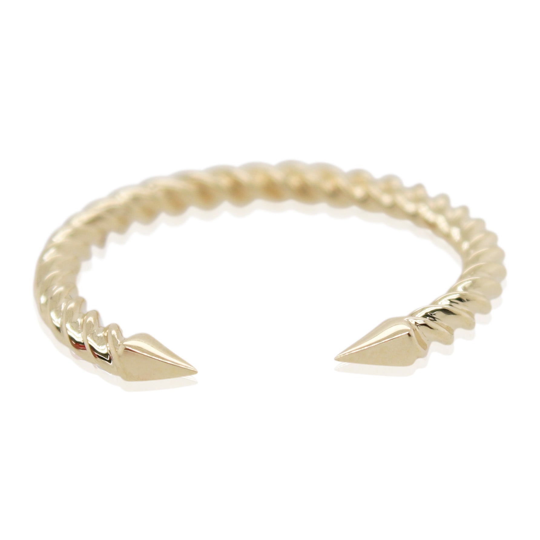 Yellow Gold Rope Open Band