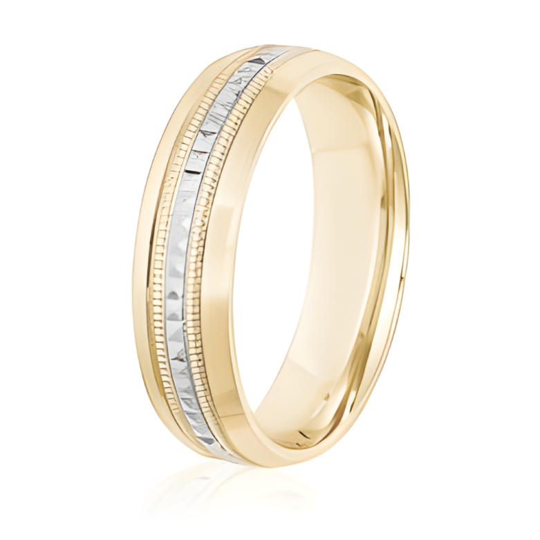 Milgrain Accented Wedding Band