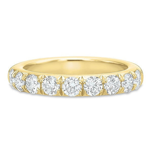Precision Set Yellow Gold Diamond Band